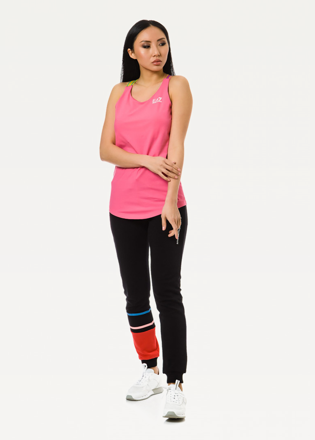 Футболка EA7 Emporio Armani рожевого кольору (3KTH67 TJ29Z 1405)