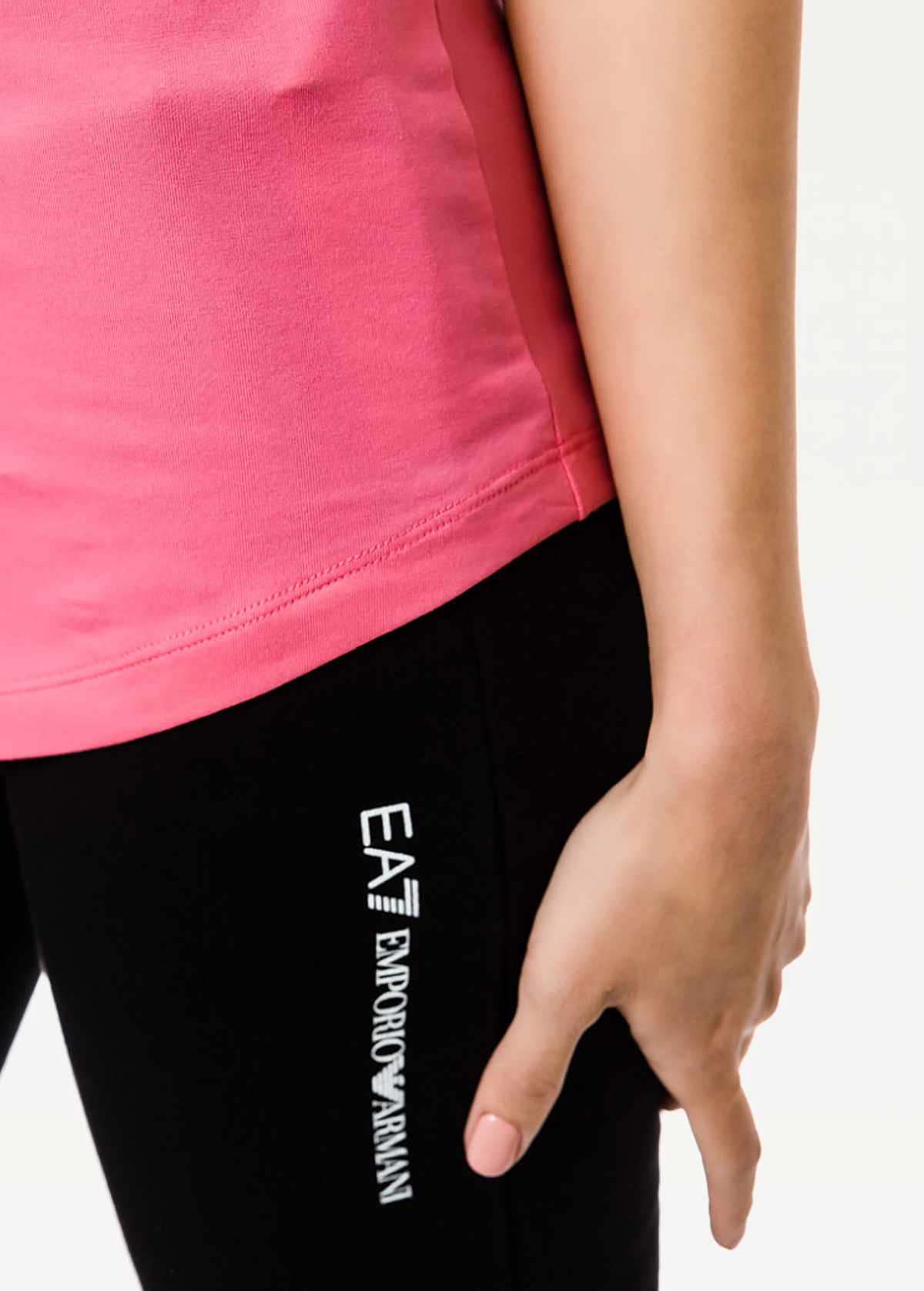 Футболка EA7 Emporio Armani рожевого кольору (3KTH67 TJ29Z 1405)