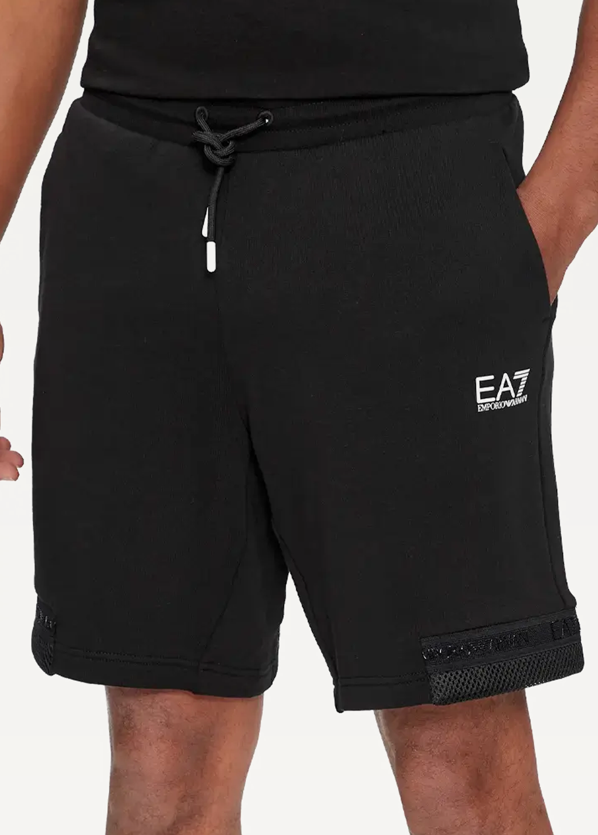 Шорти чоловічі EA7 Emporio Armani чорного кольору 3DPS73 PJEQZ 0200