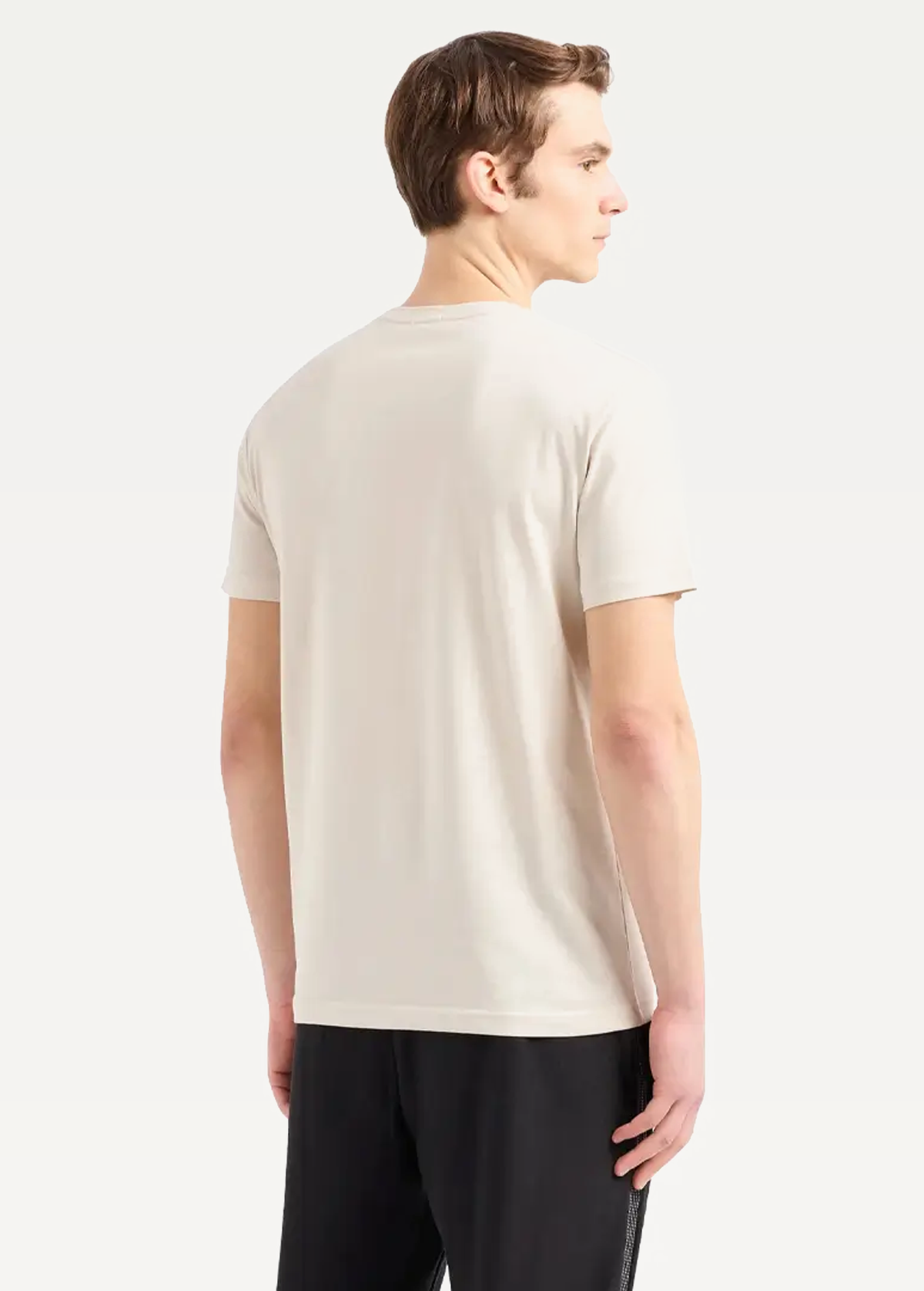 Футболка чоловіча EA7 Emporio Armani T-SHIRT молочного кольору