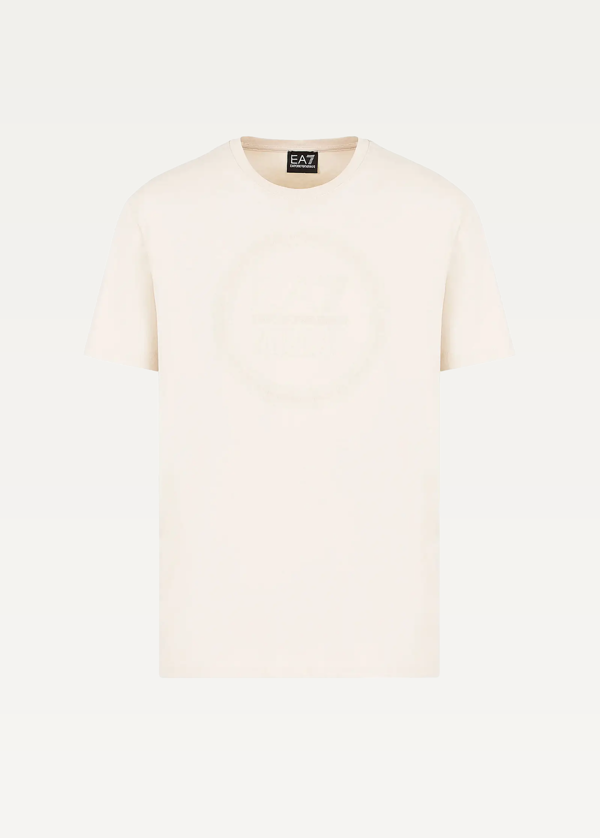 Футболка чоловіча EA7 Emporio Armani T-SHIRT молочного кольору