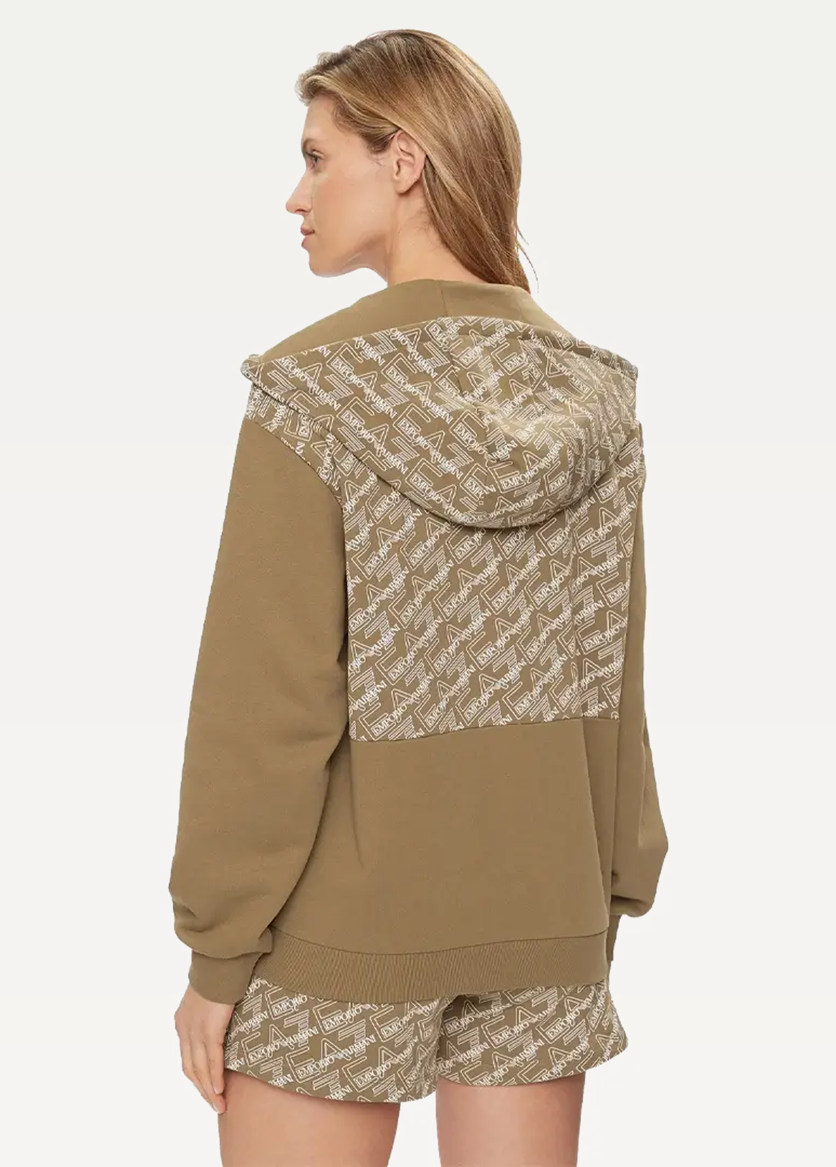 Світшот жіночий EA7 Emporio Armani світло-коричневого кольору 3DTM07 TJUAZ 1731