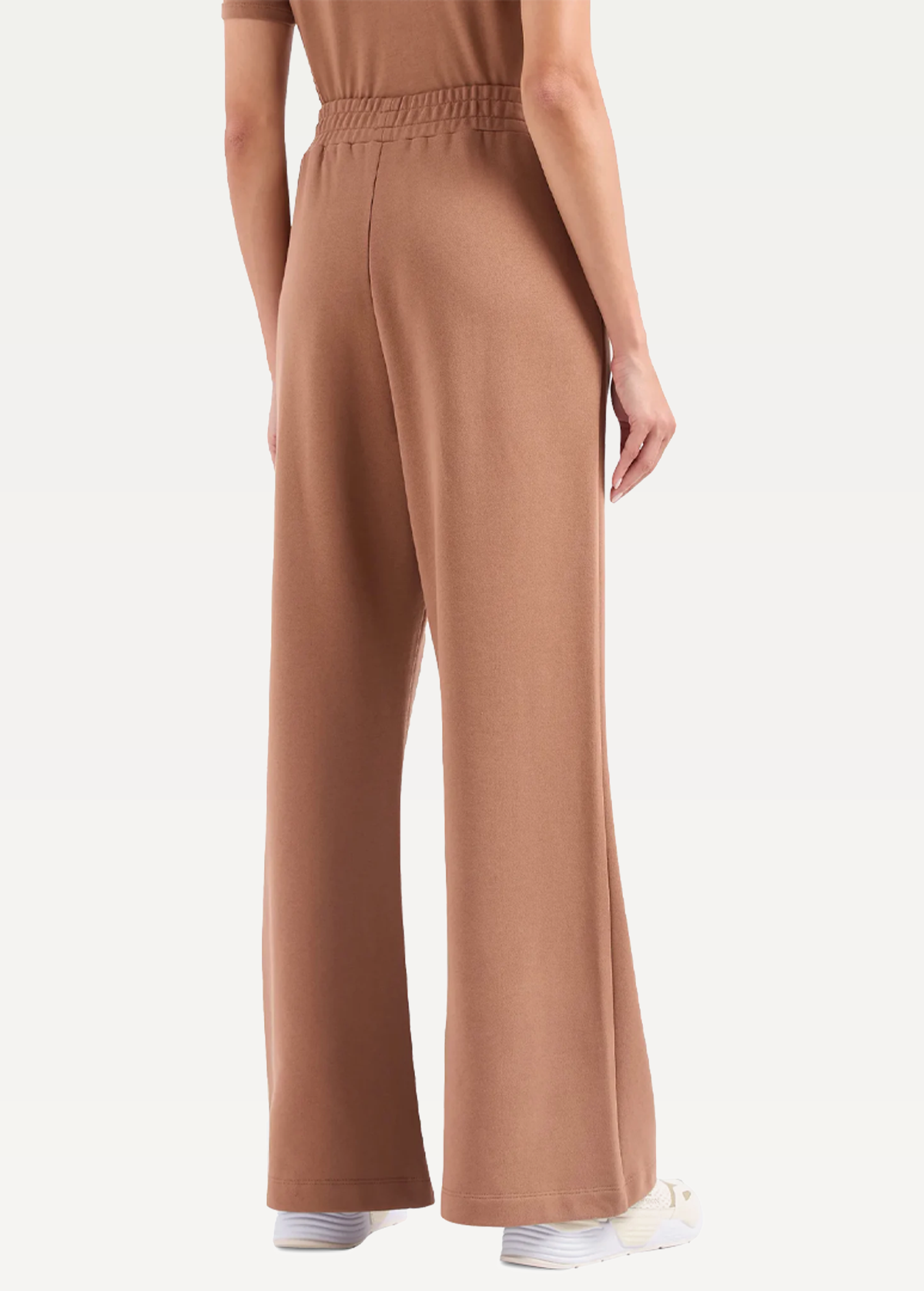 Спортивные штаны женские EA7 Emporio Armani TROUSER светло-коричневого цвета