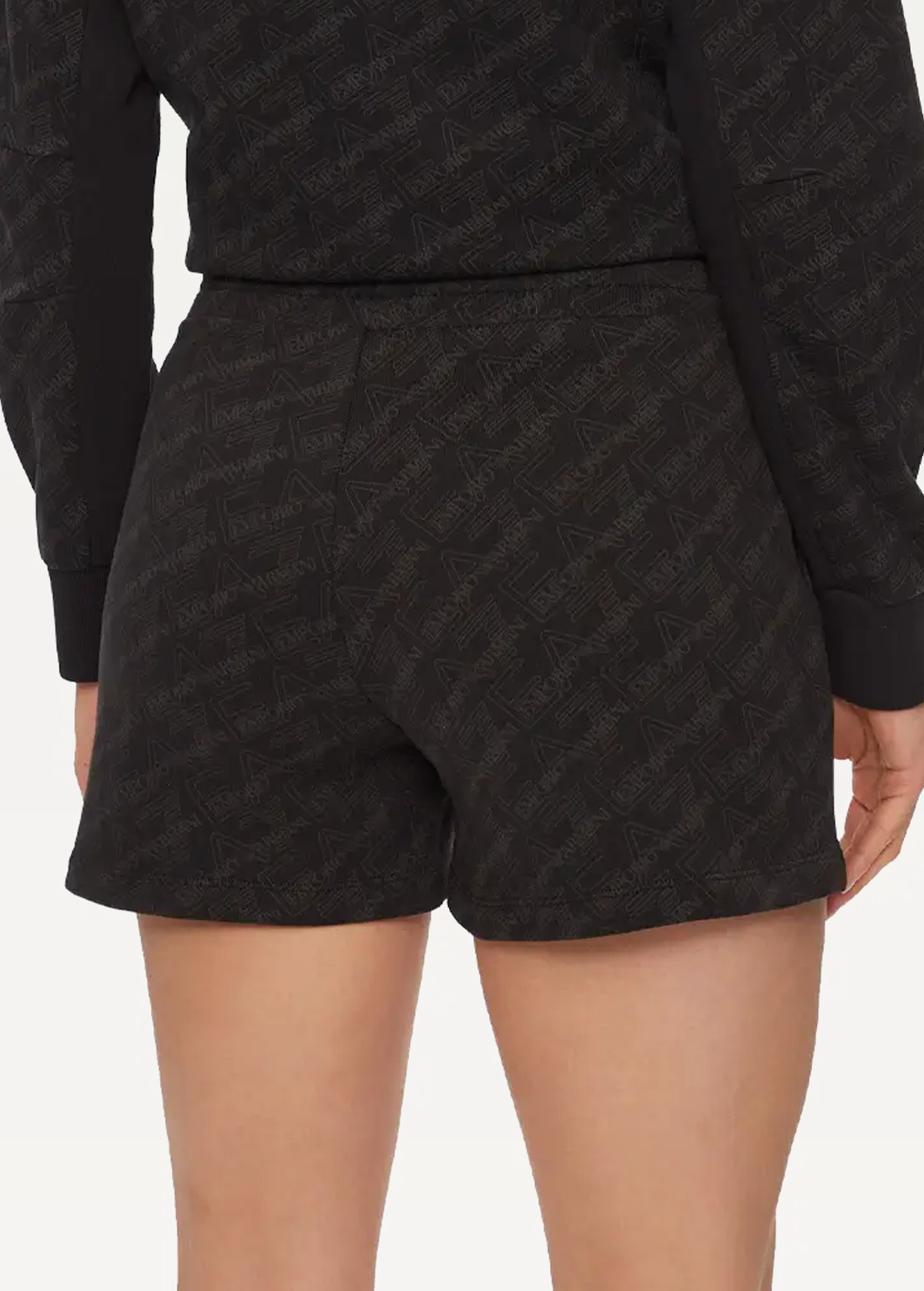 Шорты женские EA7 Emporio Armani черного цвета 3DTS55 TJUAZ 1200