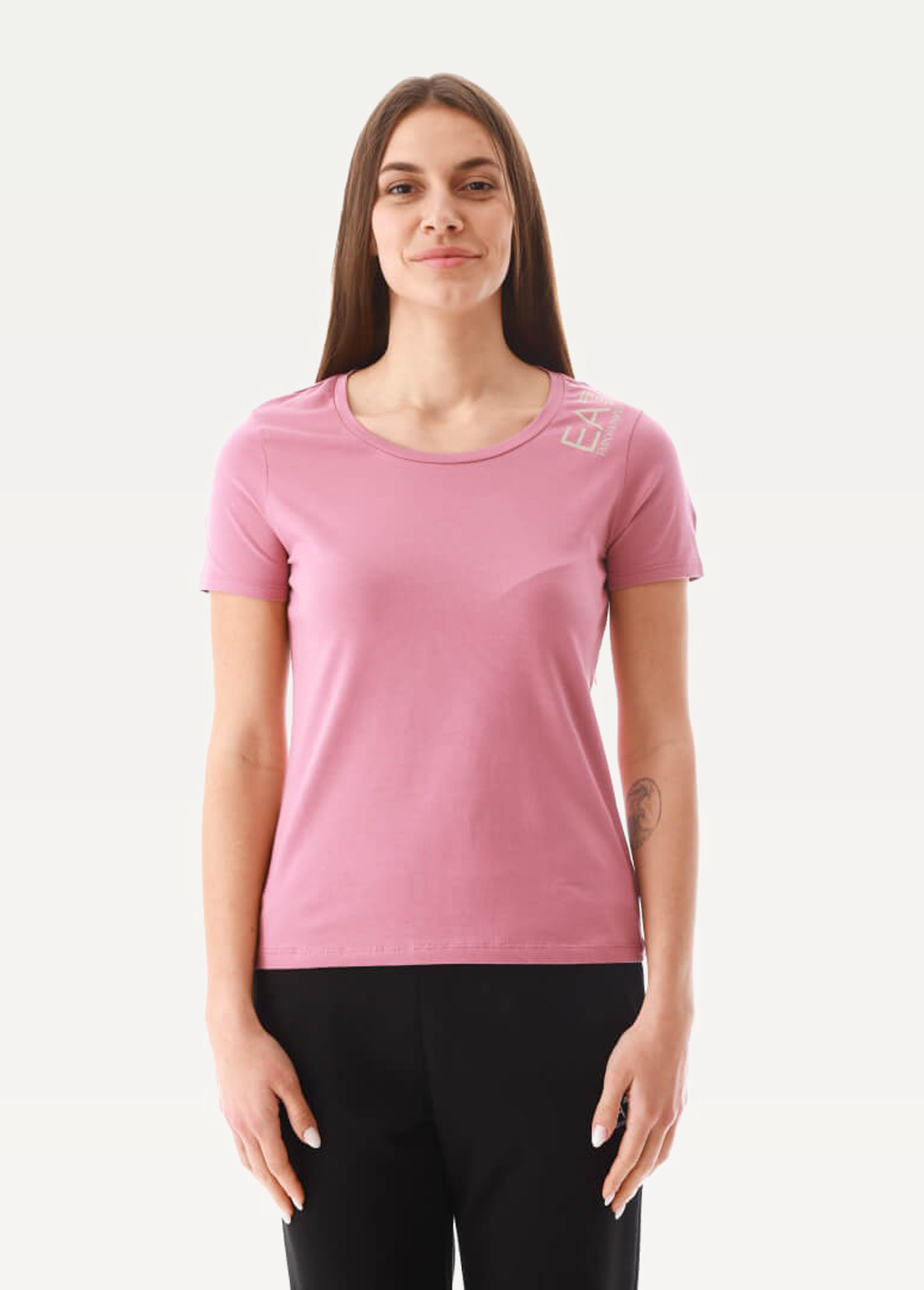 Футболка EA7 Emporio Armani рожевого кольору (3LTT06 TJCRZ 1413)