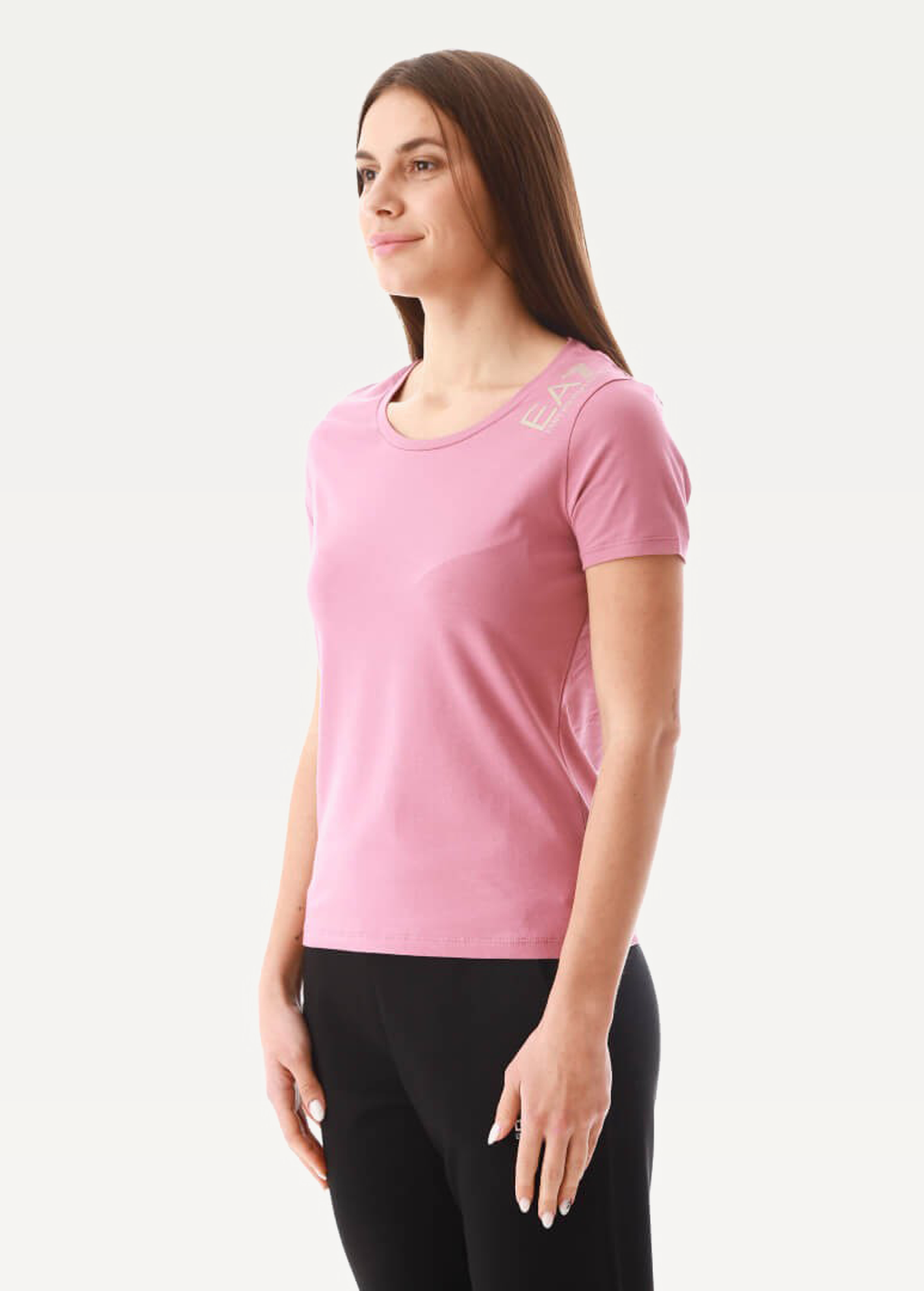 Футболка EA7 Emporio Armani рожевого кольору (3LTT06 TJCRZ 1413)