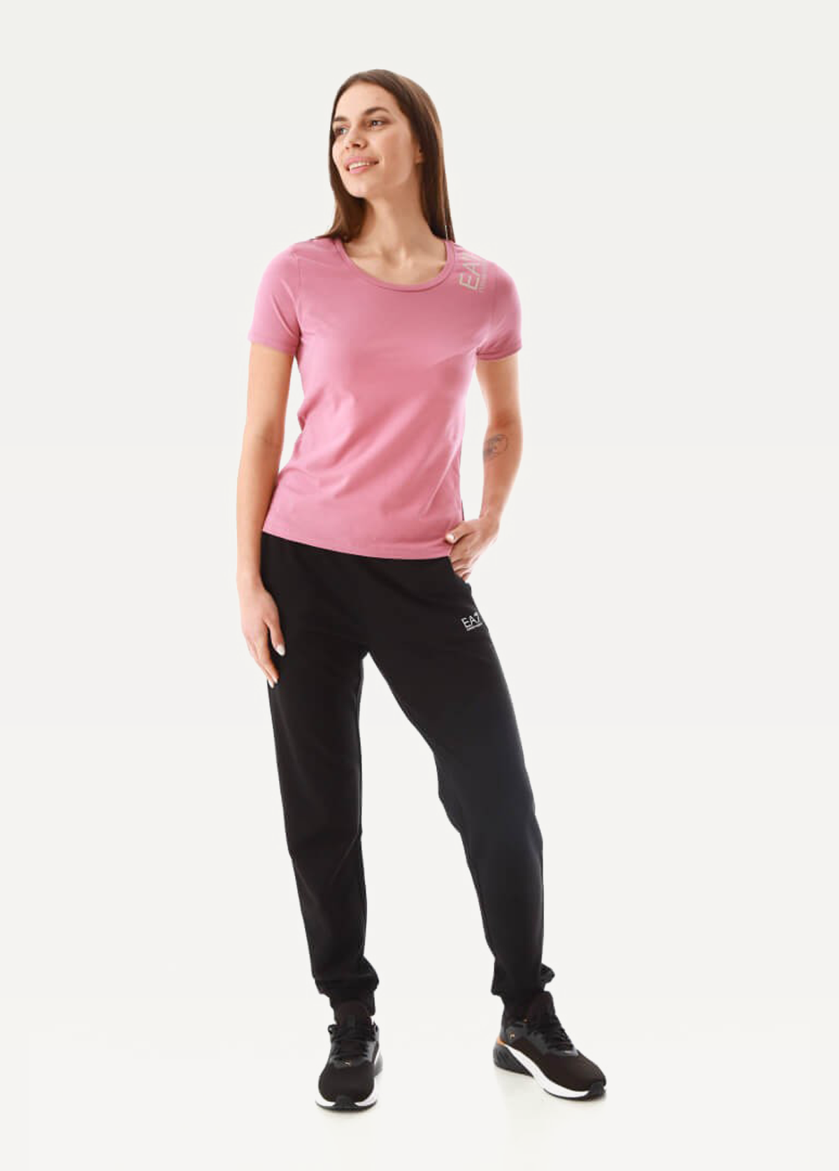 Футболка EA7 Emporio Armani рожевого кольору (3LTT06 TJCRZ 1413)