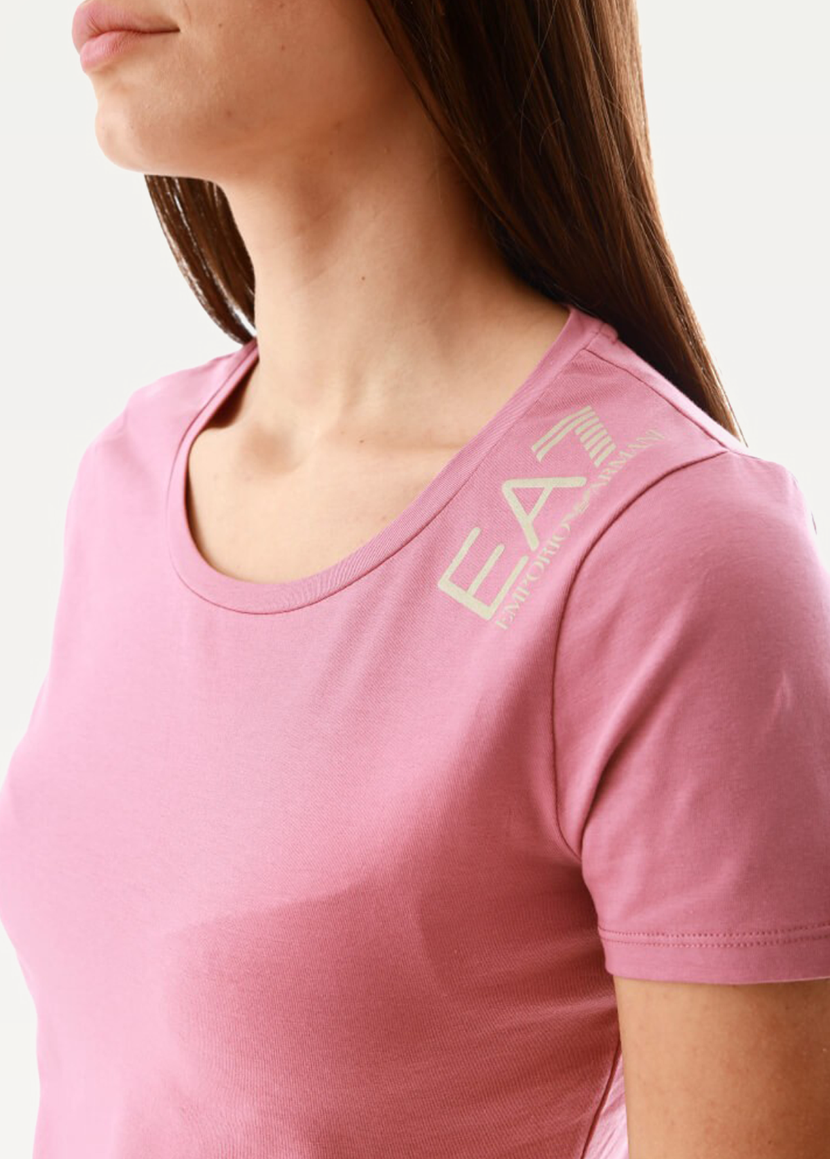 Футболка EA7 Emporio Armani рожевого кольору (3LTT06 TJCRZ 1413)