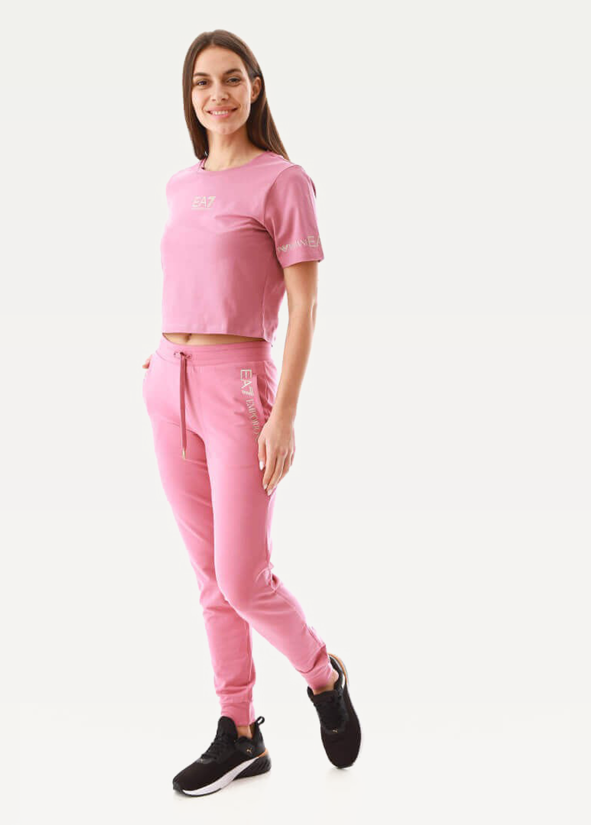 Футболка EA7 Emporio Armani рожевого кольору (3LTT08 TJCRZ 1413)