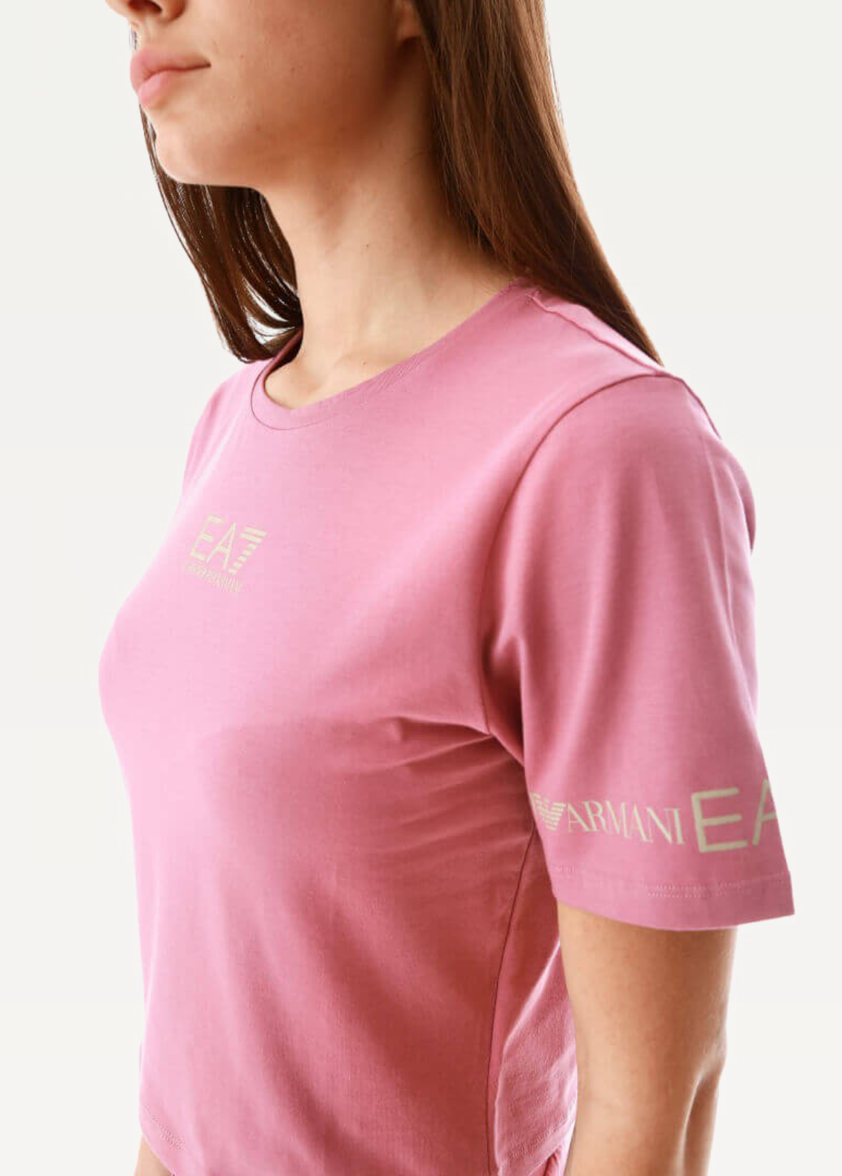 Футболка EA7 Emporio Armani рожевого кольору (3LTT08 TJCRZ 1413)