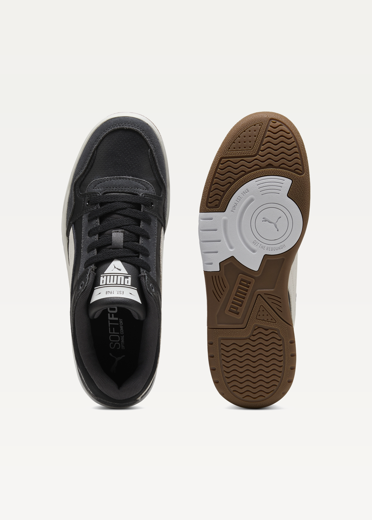 Кросівки чоловічі PUMA Rebound Retro SD PUMA Black-PUMA White-Dusky Gray-Warm White