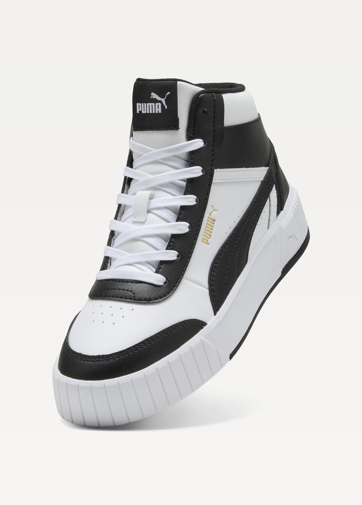 Кеди жіночі PUMA Carina Mia Mid PUMA White-PUMA Black-PUMA Gold