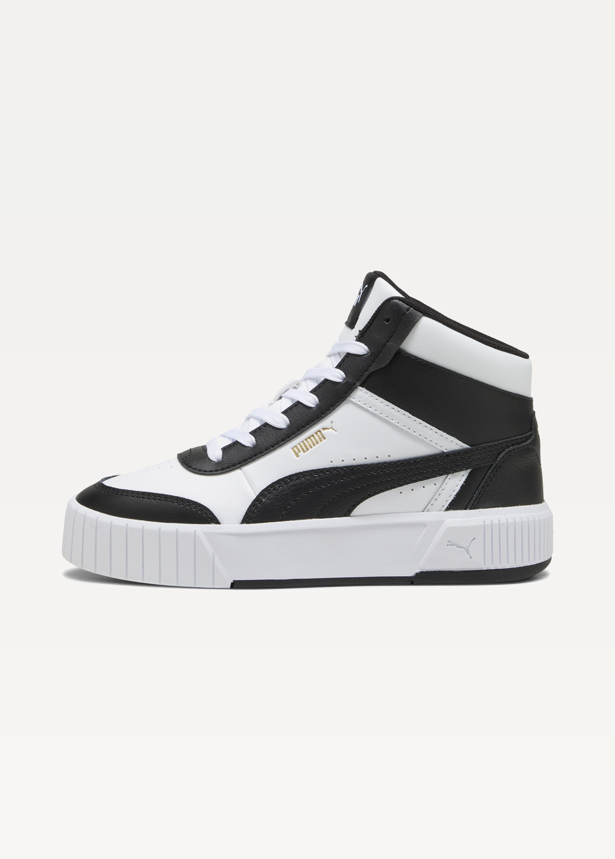 Кеди жіночі PUMA Carina Mia Mid PUMA White-PUMA Black-PUMA Gold