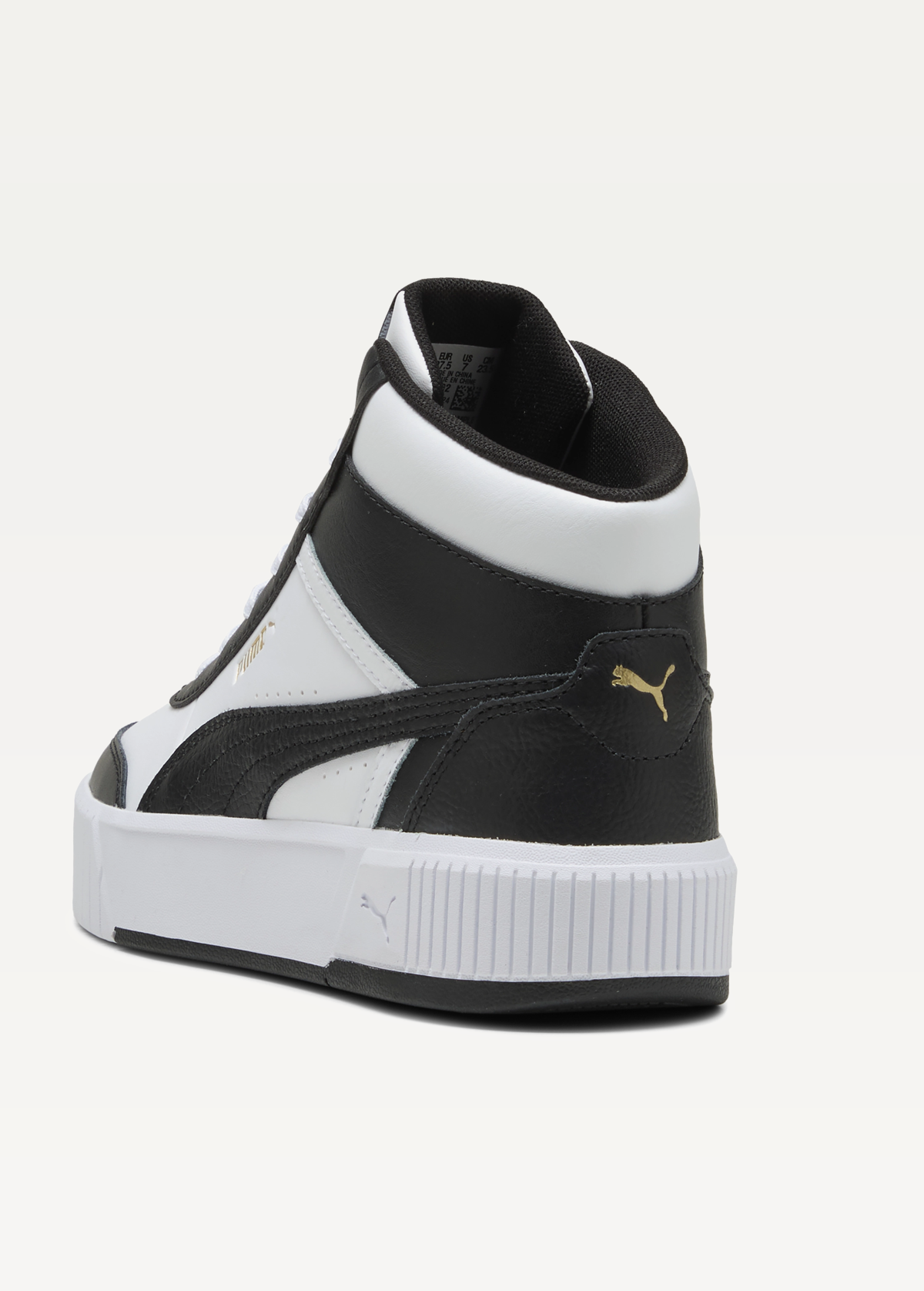 Кеди жіночі PUMA Carina Mia Mid PUMA White-PUMA Black-PUMA Gold
