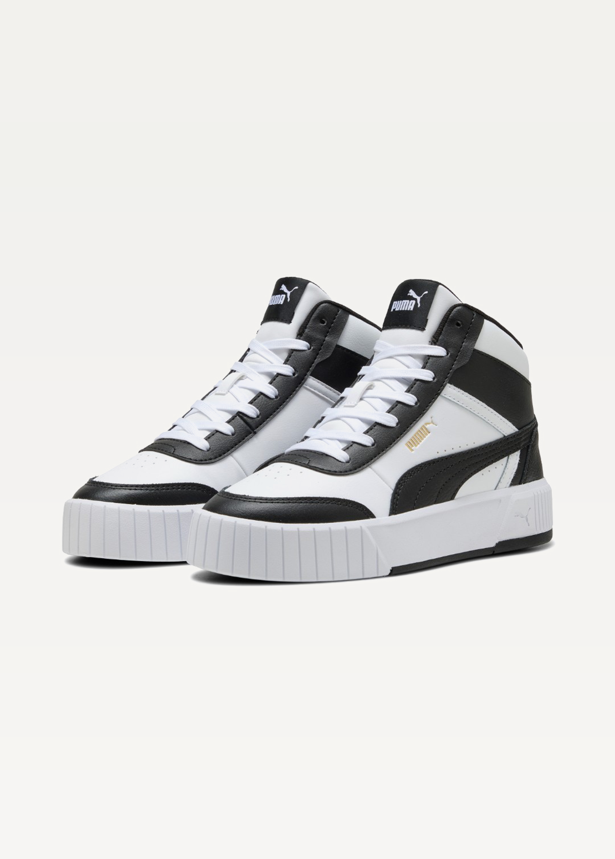 Кеди жіночі PUMA Carina Mia Mid PUMA White-PUMA Black-PUMA Gold