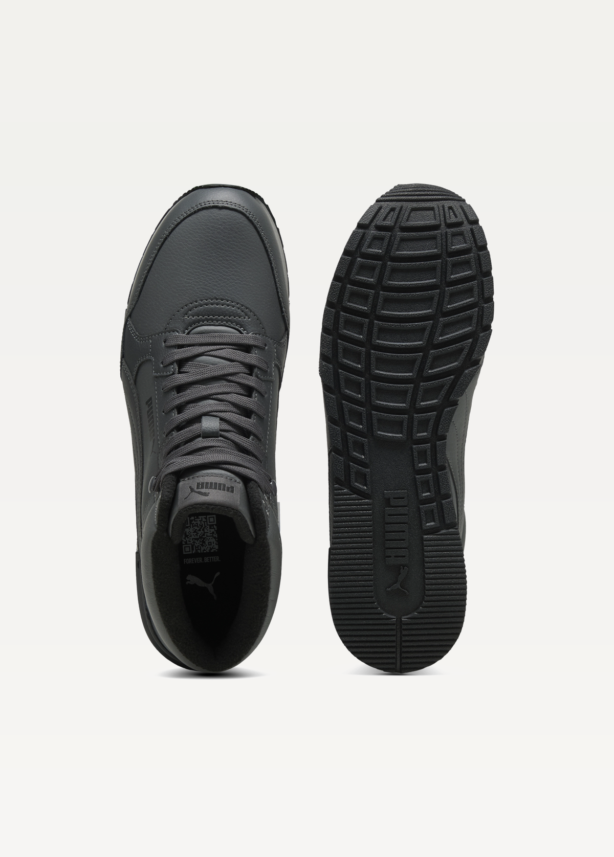 Високі кросівки чоловічі PUMA ST Runner v4 Mid Dusky Gray-Dusky Gray-PUMA Black