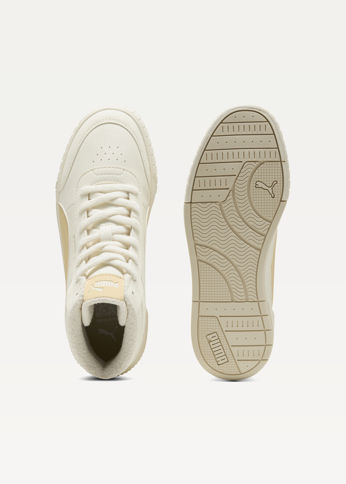 Черевики кросівки зимові жіночі PUMA Carina Mia Mid WTR Warm White-Alpine Snow