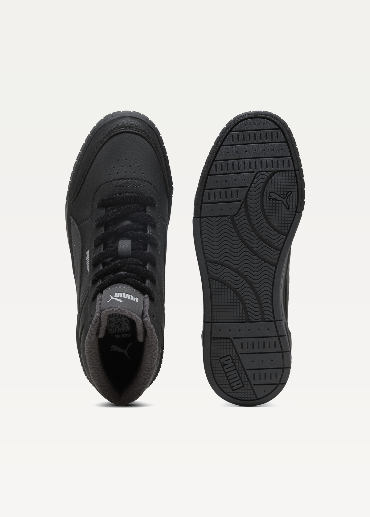 Черевики кросівки зимові жіночі PUMA Carina Mia Mid WTR PUMA Black-Gray Echo