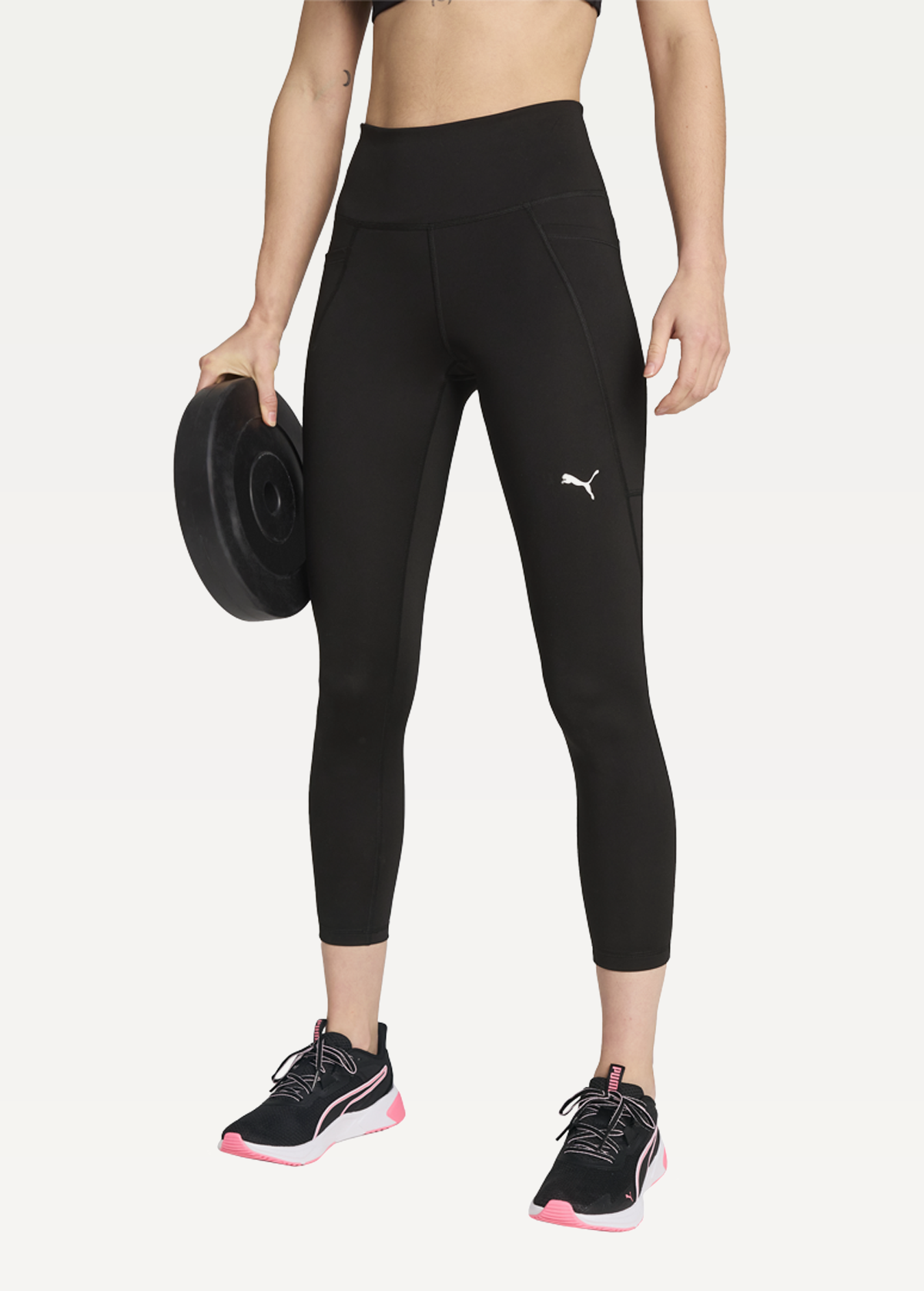 Легінси жіночі PUMA W TAD ESSENTIAL TIGHT HW 7/8 чорного кольору