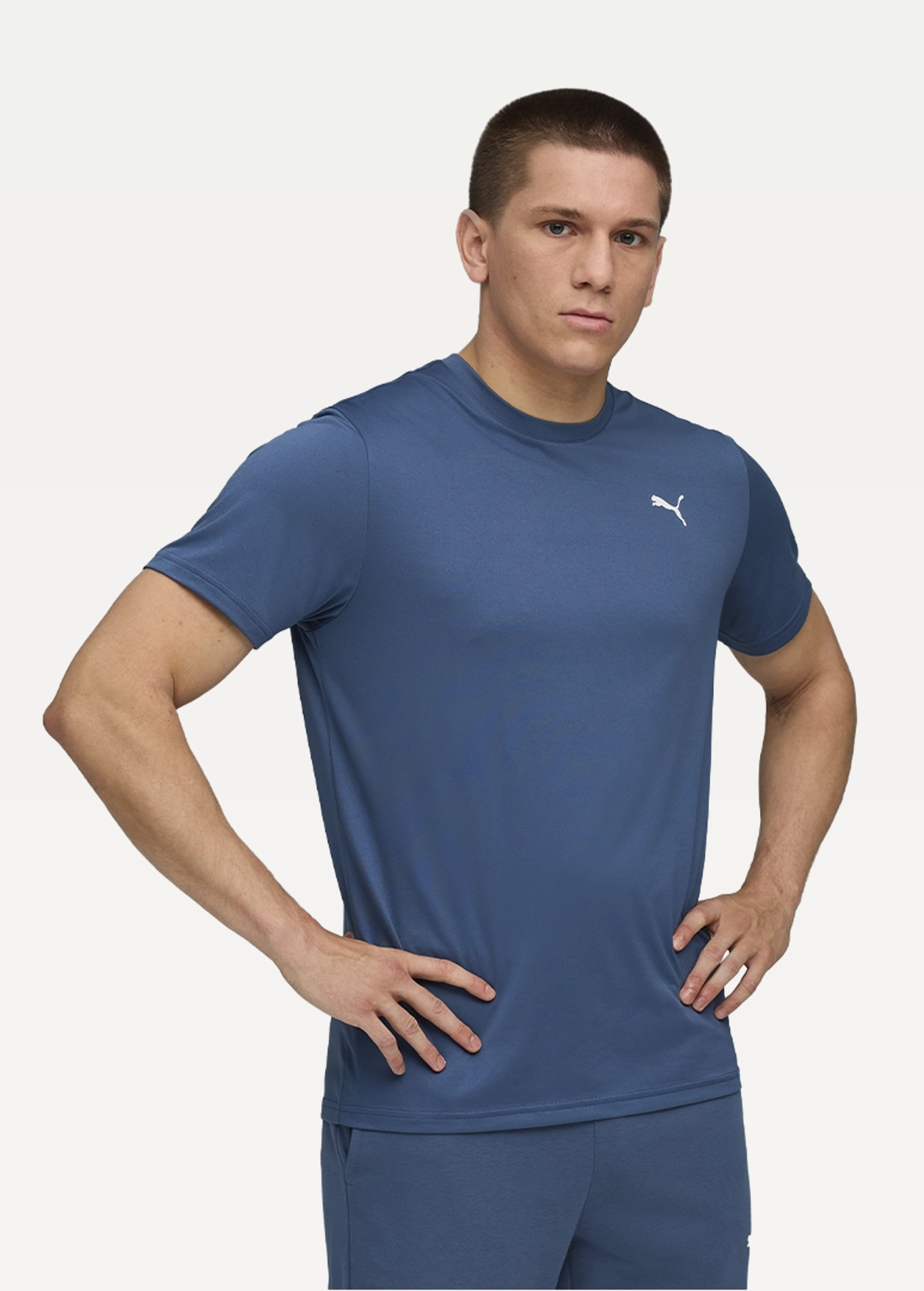 Футболка чоловіча PUMA M TAD ESS SOLID CAT TEE LC Dark Indigo