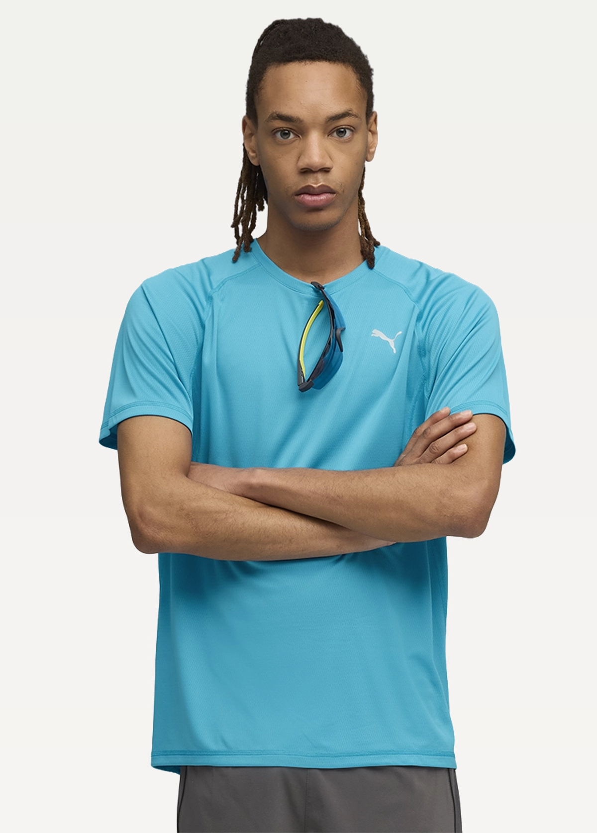Футболка мужская PUMA RUN VELOCITY TEE (POLY) Speed Blue