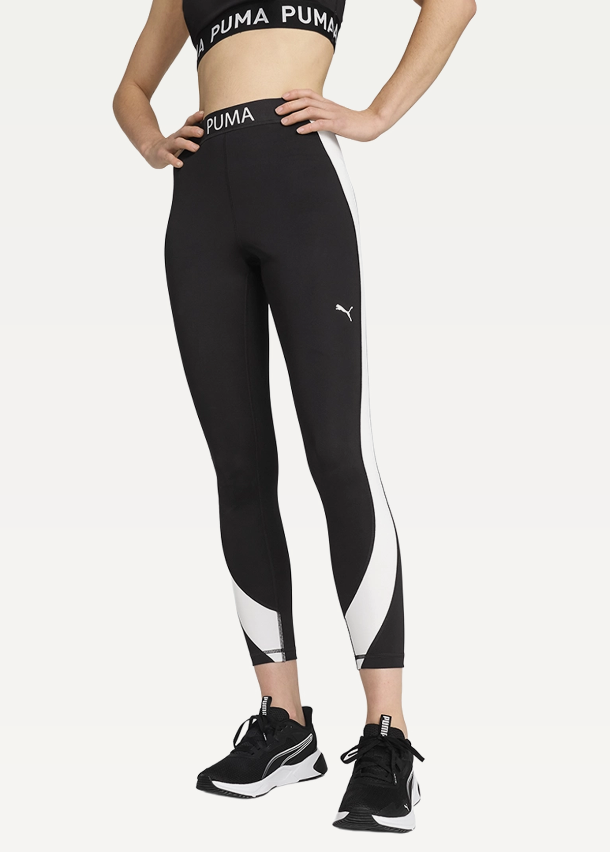 Легінси жіночі PUMA W PUMA STRONG CB TIGHT чорного кольору