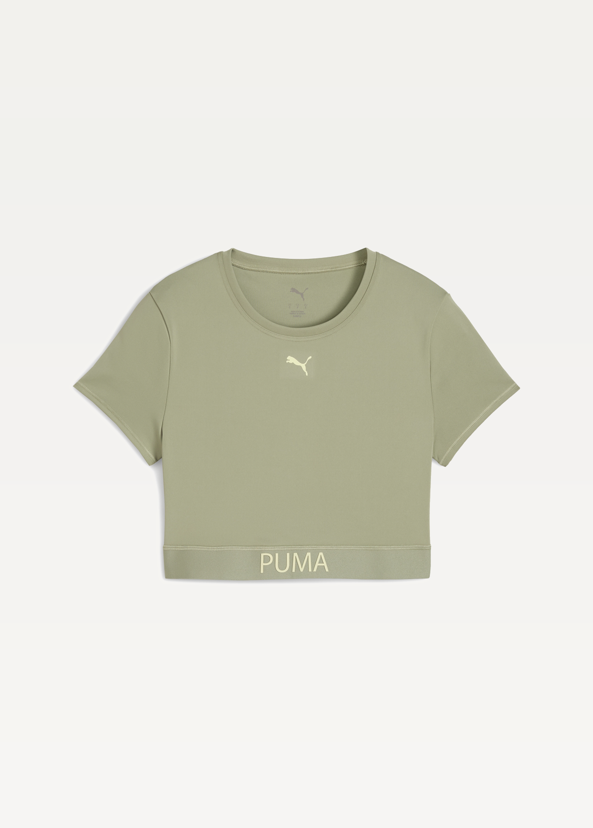 Топ жіночий PUMA W PUMA STRONG TEE - SHORT Lux Army