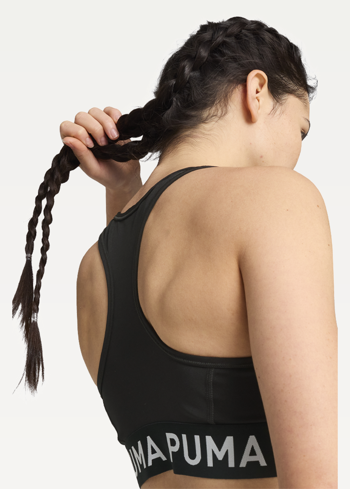Топ PUMA 4KEEPS ELASTIC BRA - P чорного кольору
