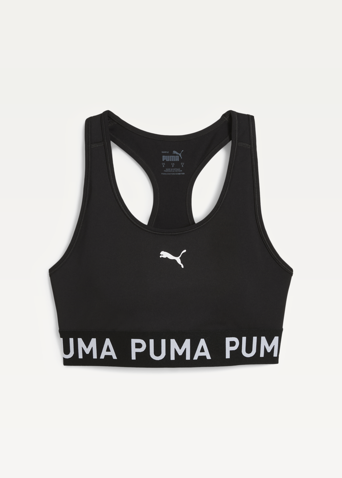 Топ PUMA 4KEEPS ELASTIC BRA - P чорного кольору