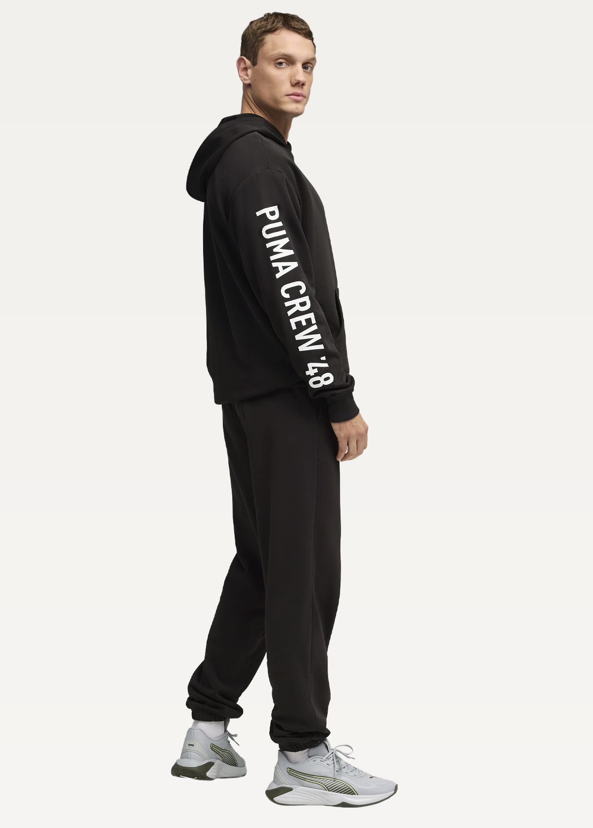 Худі чоловіче PUMA M GRAPHICS FRNCH TRRY HOODIE чорного кольору