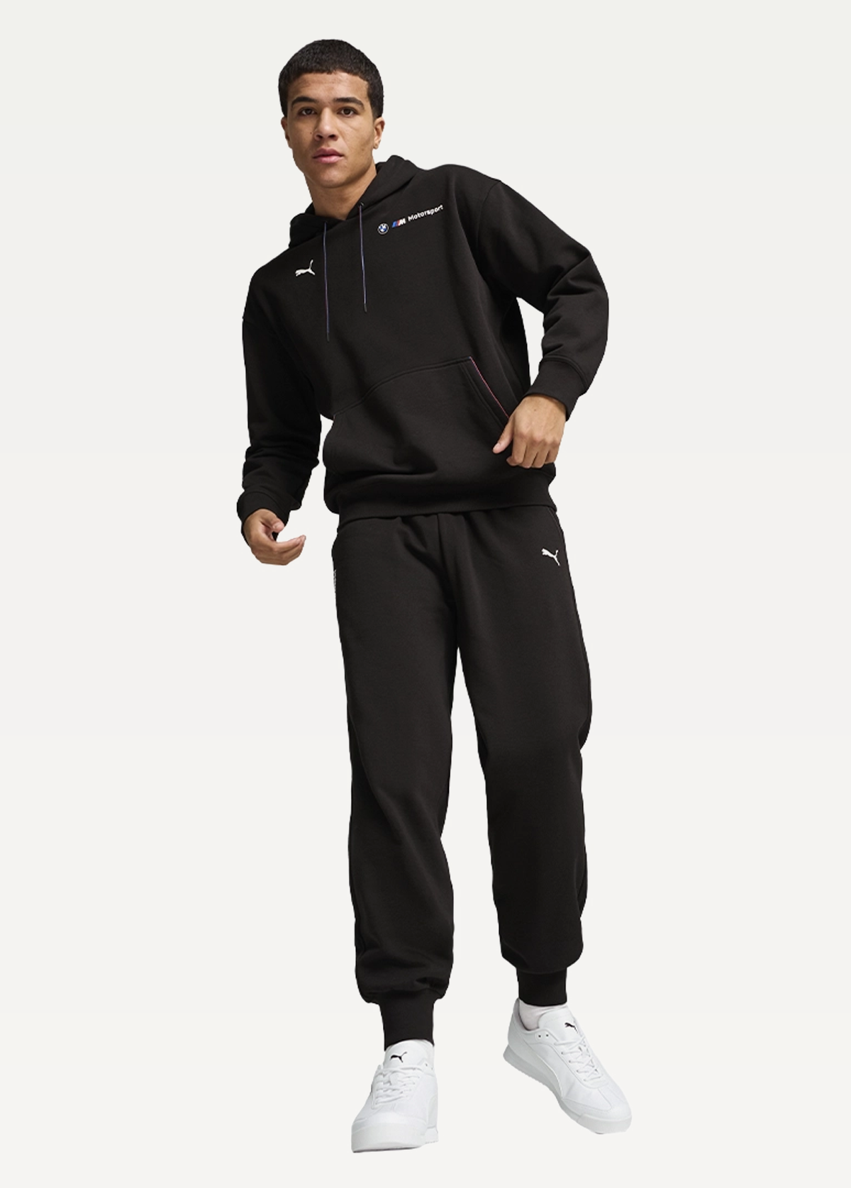 Спортивні штани чоловічі PUMA BMW MMS ESS+ PANTS FLEECE чорного кольору