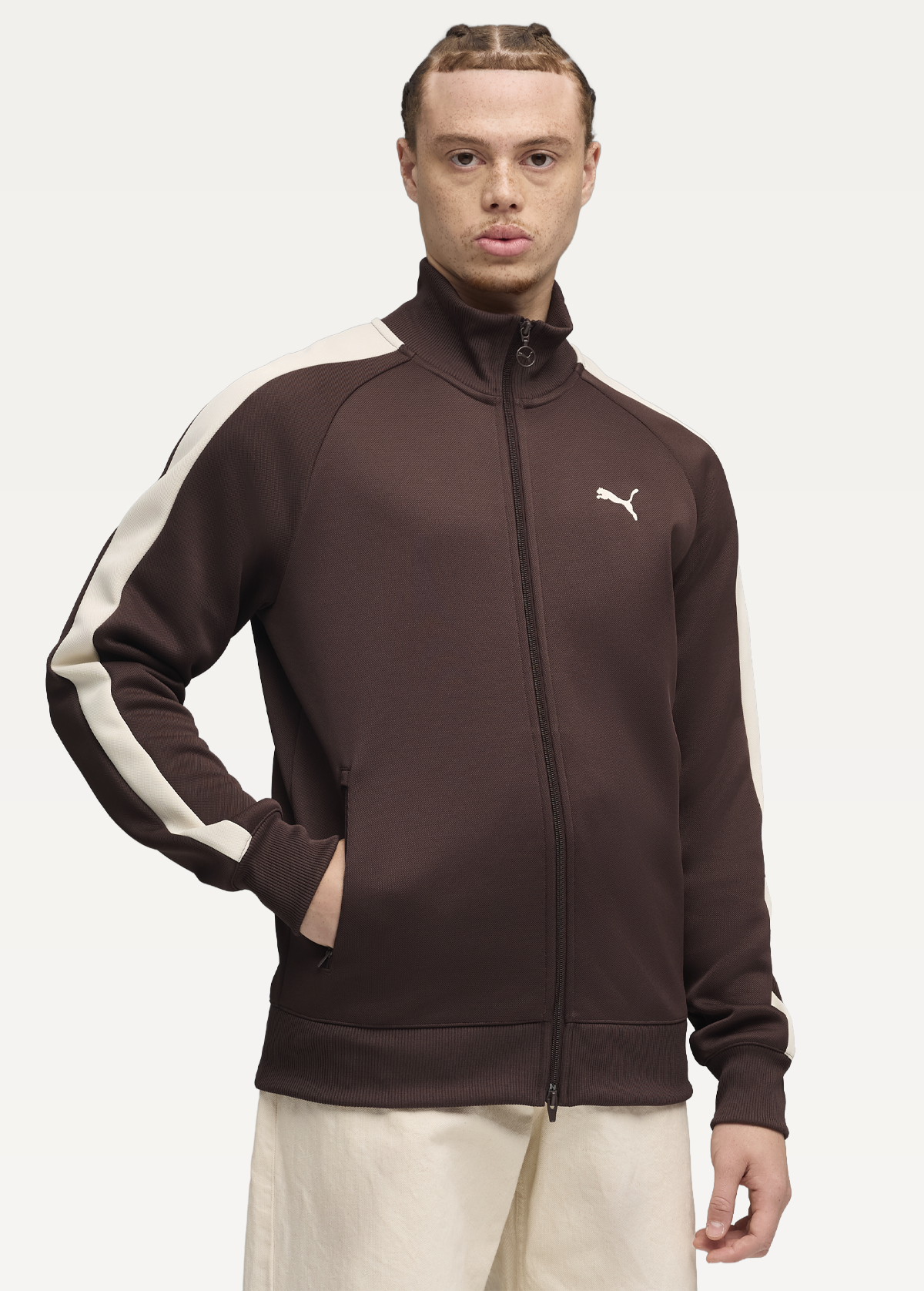 Олімпійка чоловіча PUMA T7 ALWAYS ON Track Jacket Chocolate Brown