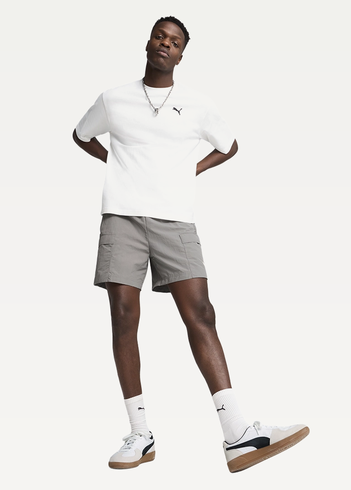 Футболка чоловіча PUMA WARDROBE ESS Boxy Tee білого кольору