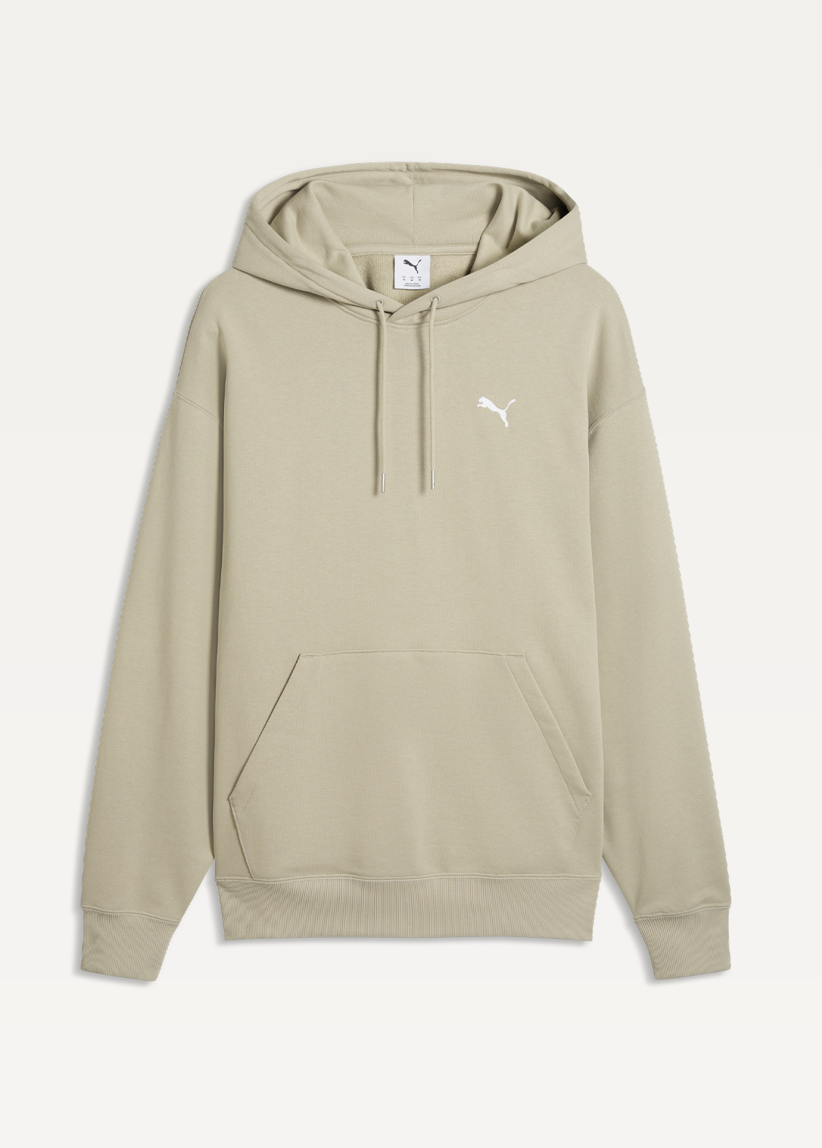 Худі чоловіче PUMA WARDROBE ESS Relaxed Hoodie Pebble Gray