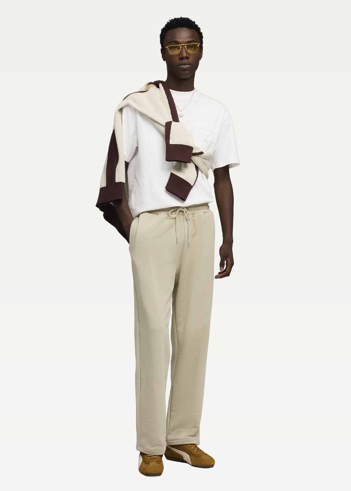 Штани спортивні чоловічі PUMA WARDROBE ESS Sweatpants Pebble Gray