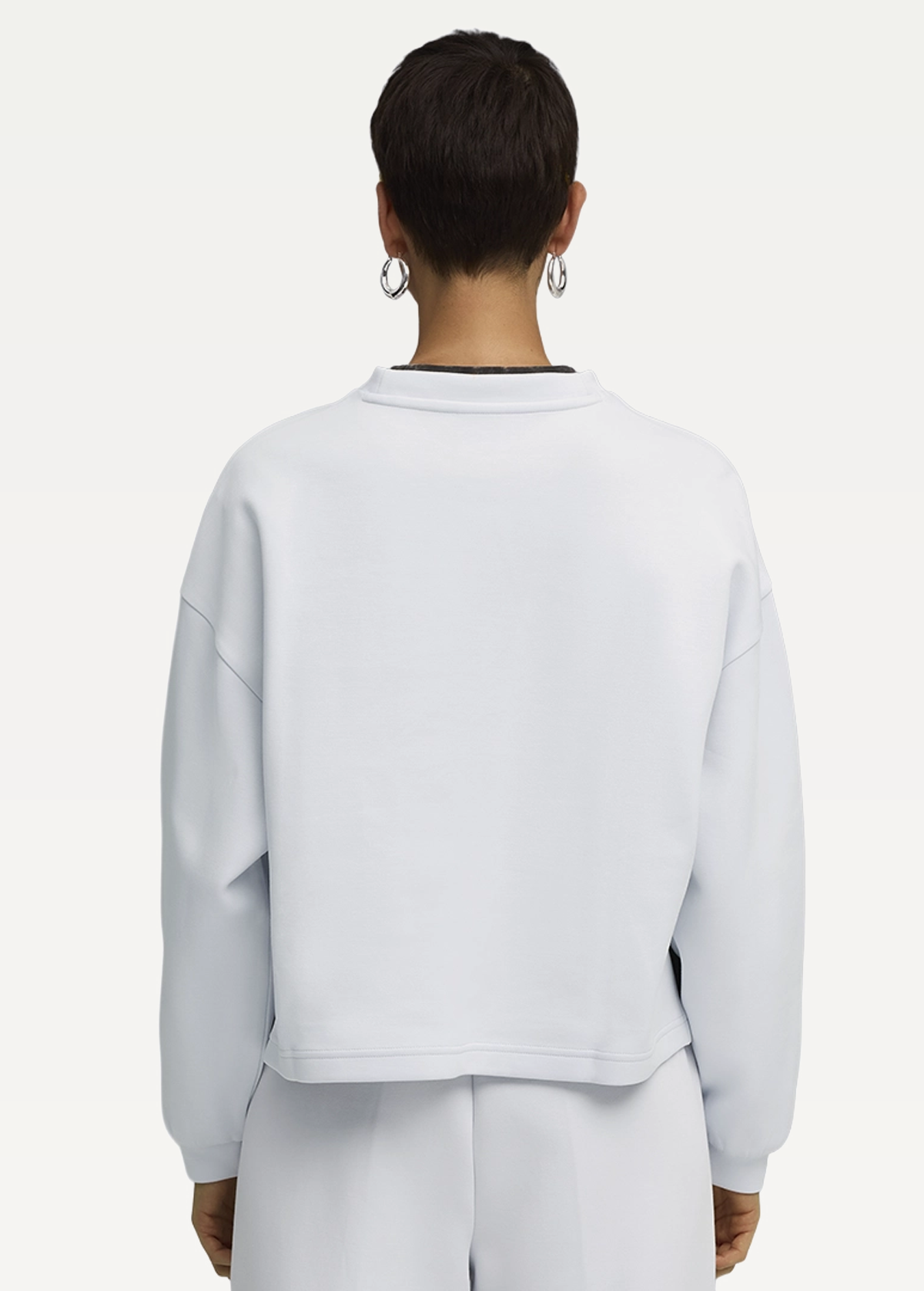 Світшот жіночий PUMA WARDROBE ESS Oversized Crew Silver Mist