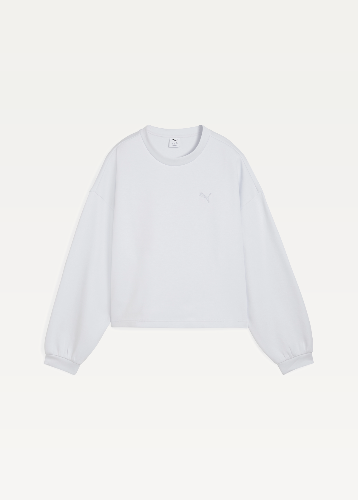 Світшот жіночий PUMA WARDROBE ESS Oversized Crew Silver Mist