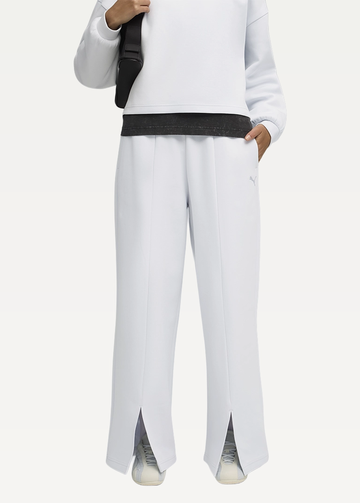 Спортивні штани жіночі PUMA WARDROBE ESS Relaxed Pants Silver Mist