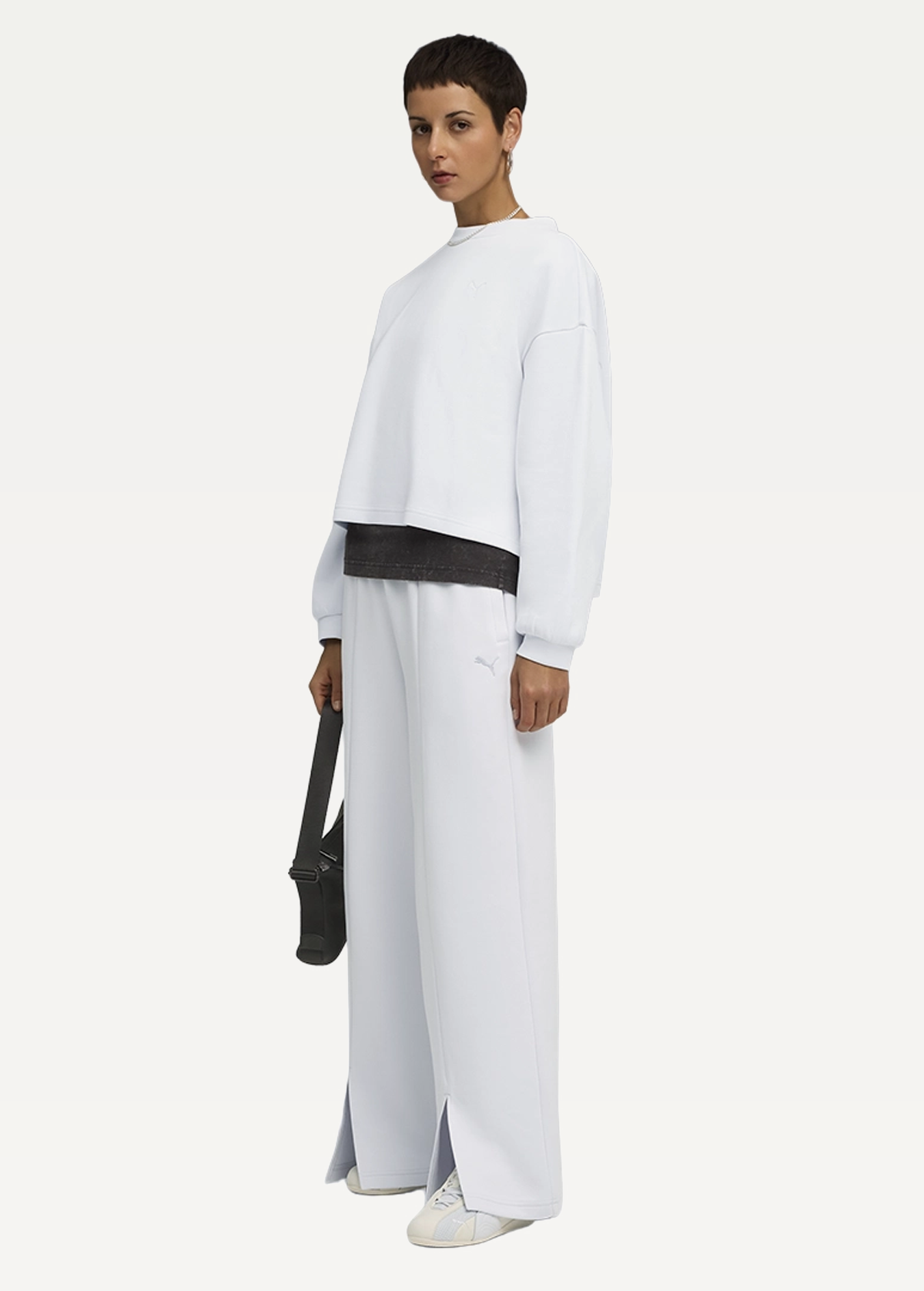 Спортивні штани жіночі PUMA WARDROBE ESS Relaxed Pants Silver Mist