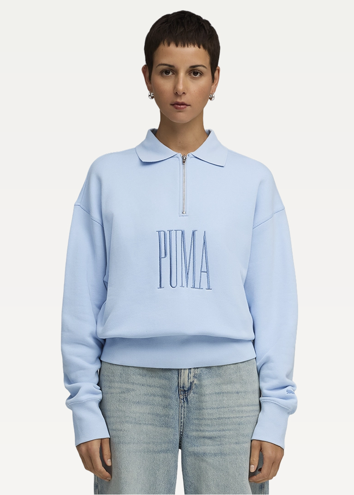 Світшот жіночий PUMA PREMIUM ESS Polo Crew Haute Tropic