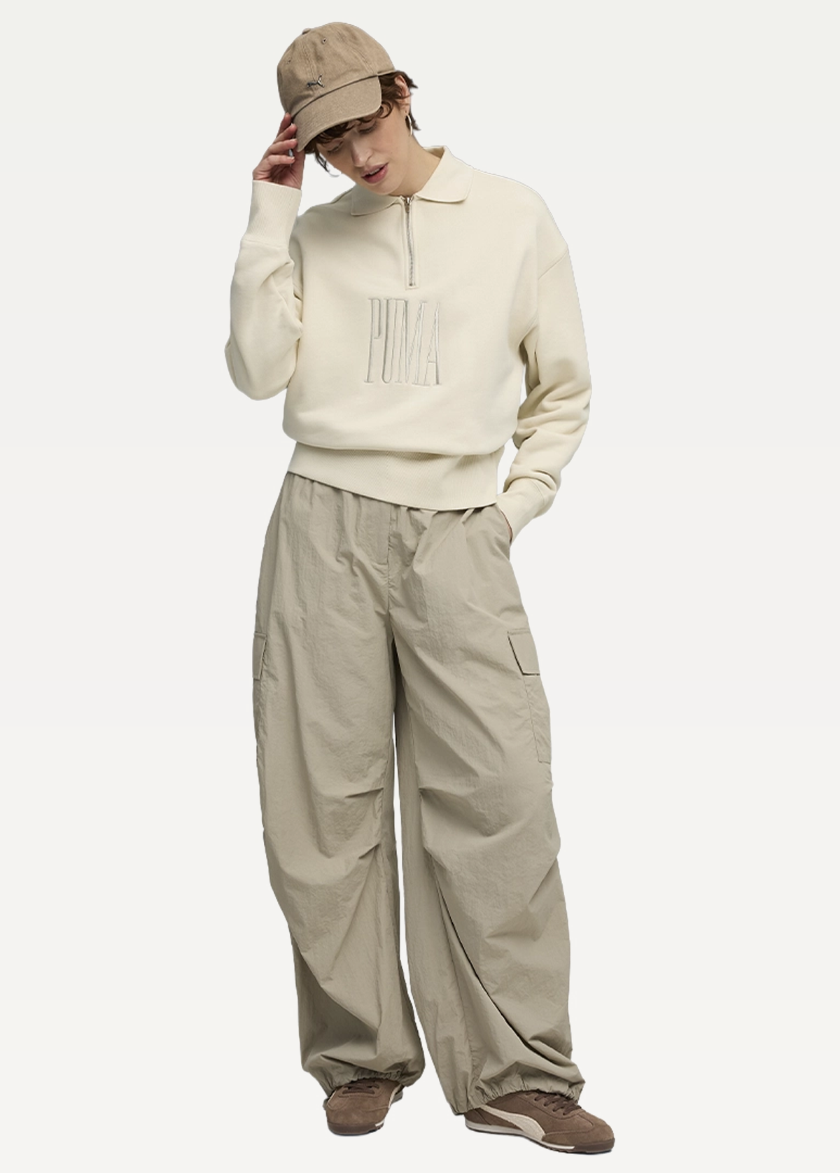 Світшот жіночий PUMA PREMIUM ESS Polo Crew Alpine Snow