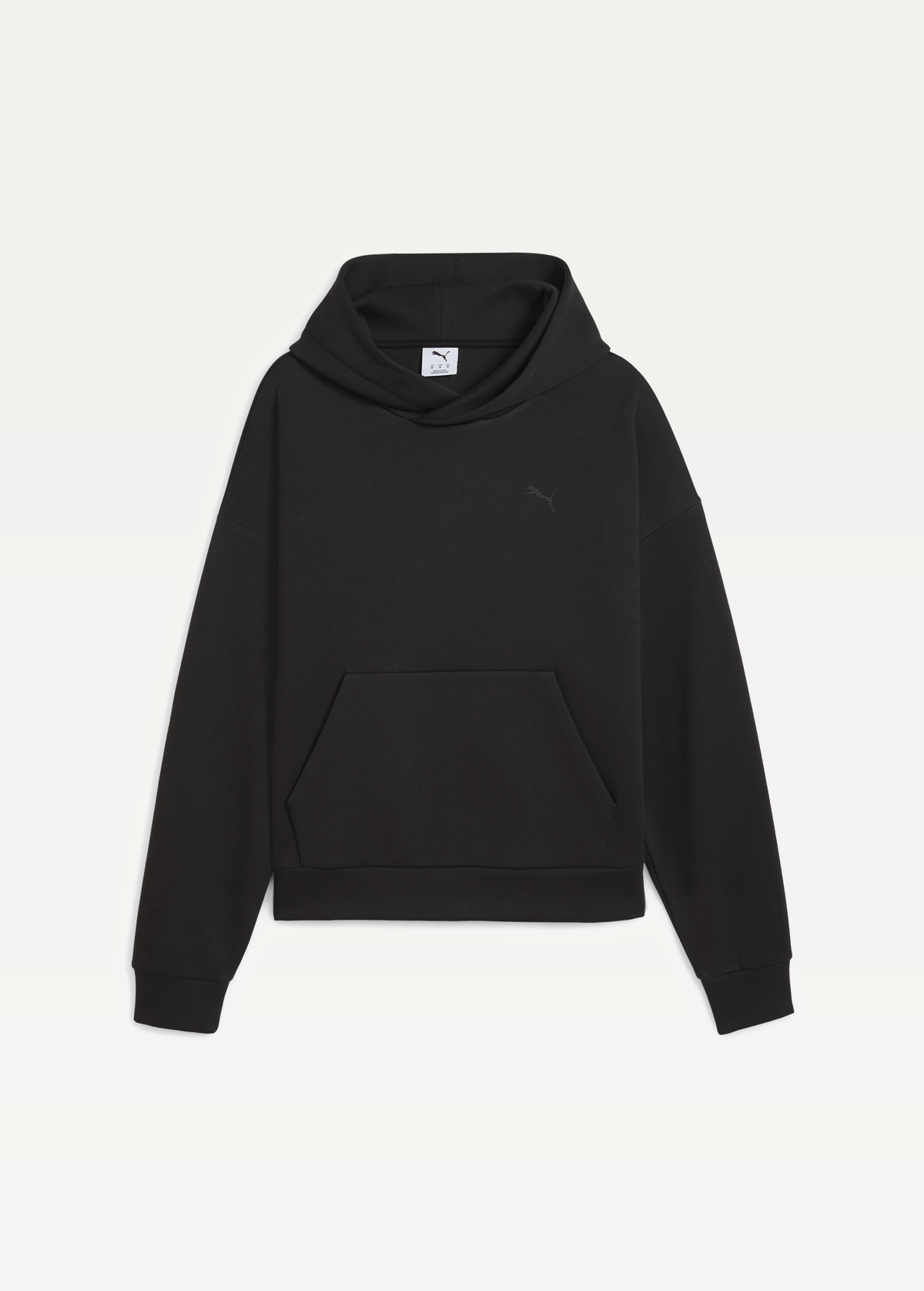 Худі чоловіче PUMA WARDROBE ESS Boxy Hoodie DK чорного кольору