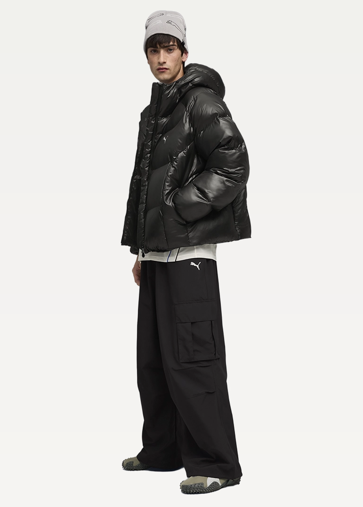 Куртка чоловіча PUMA PUMATECH-X Puffer Jacket чорного кольору