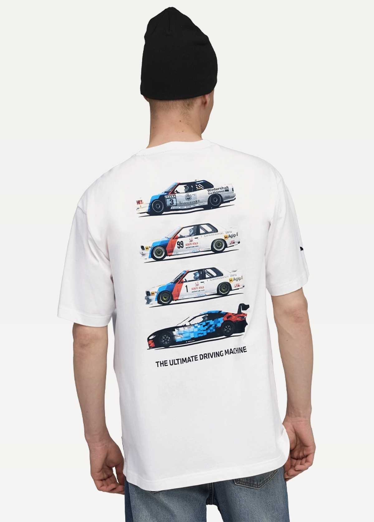 Футболка мужская PUMA BMW MMS Car Graphic Tee 2 белого цвета