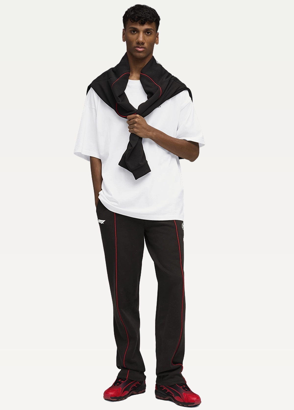 Спортивні штани чоловічі PUMA F1 Sweatpants Relaxed чорного кольору