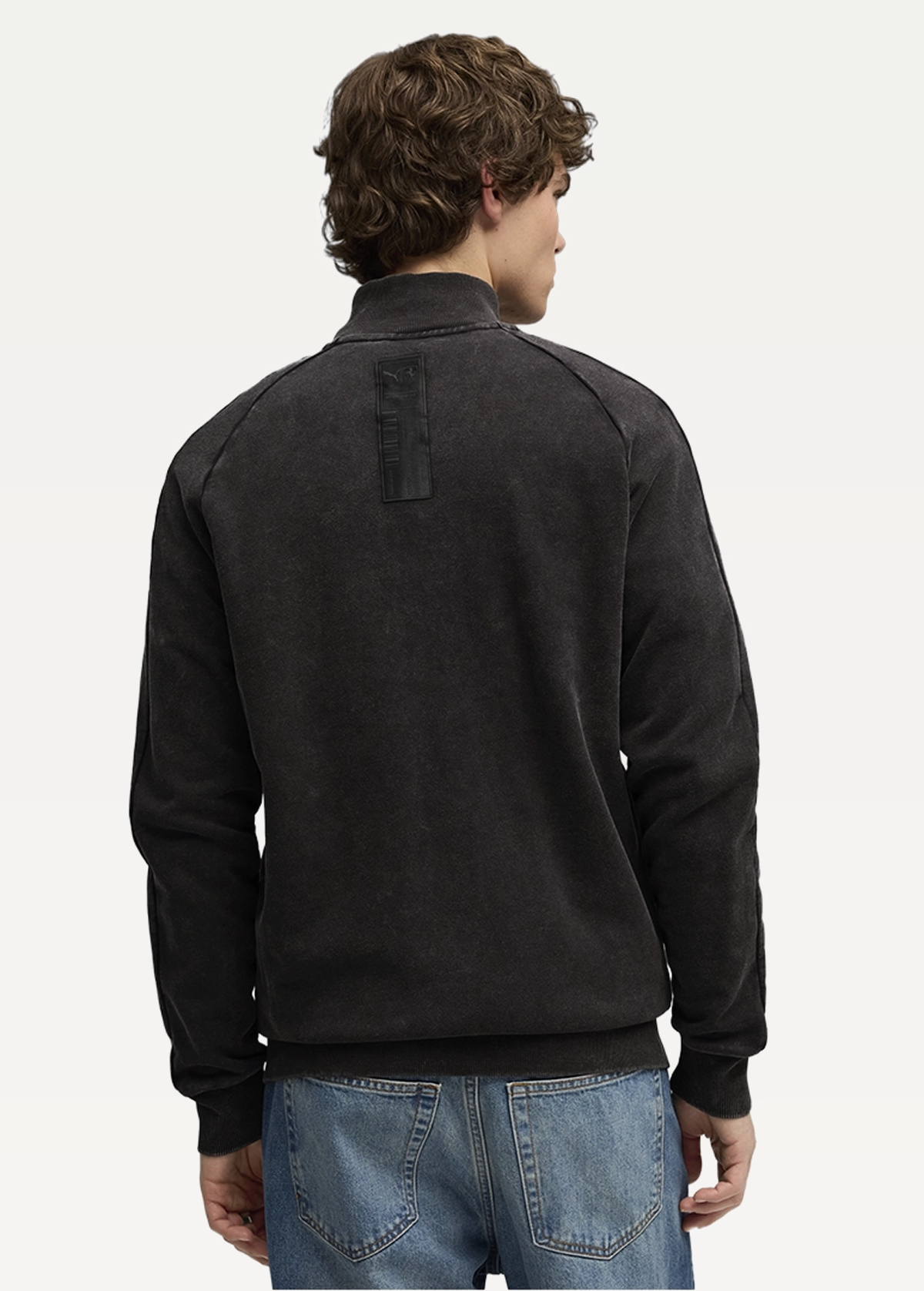 Олімпійка чоловіча PUMA Ferrari T7 Jacket чорного кольору