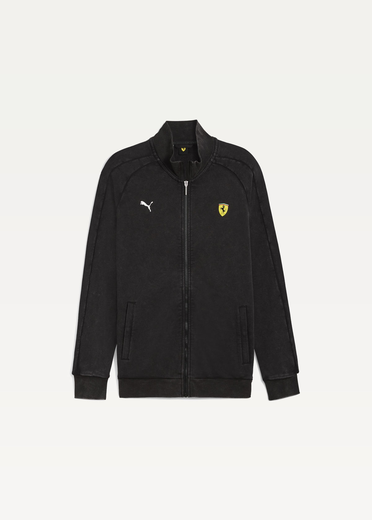 Олімпійка чоловіча PUMA Ferrari T7 Jacket чорного кольору