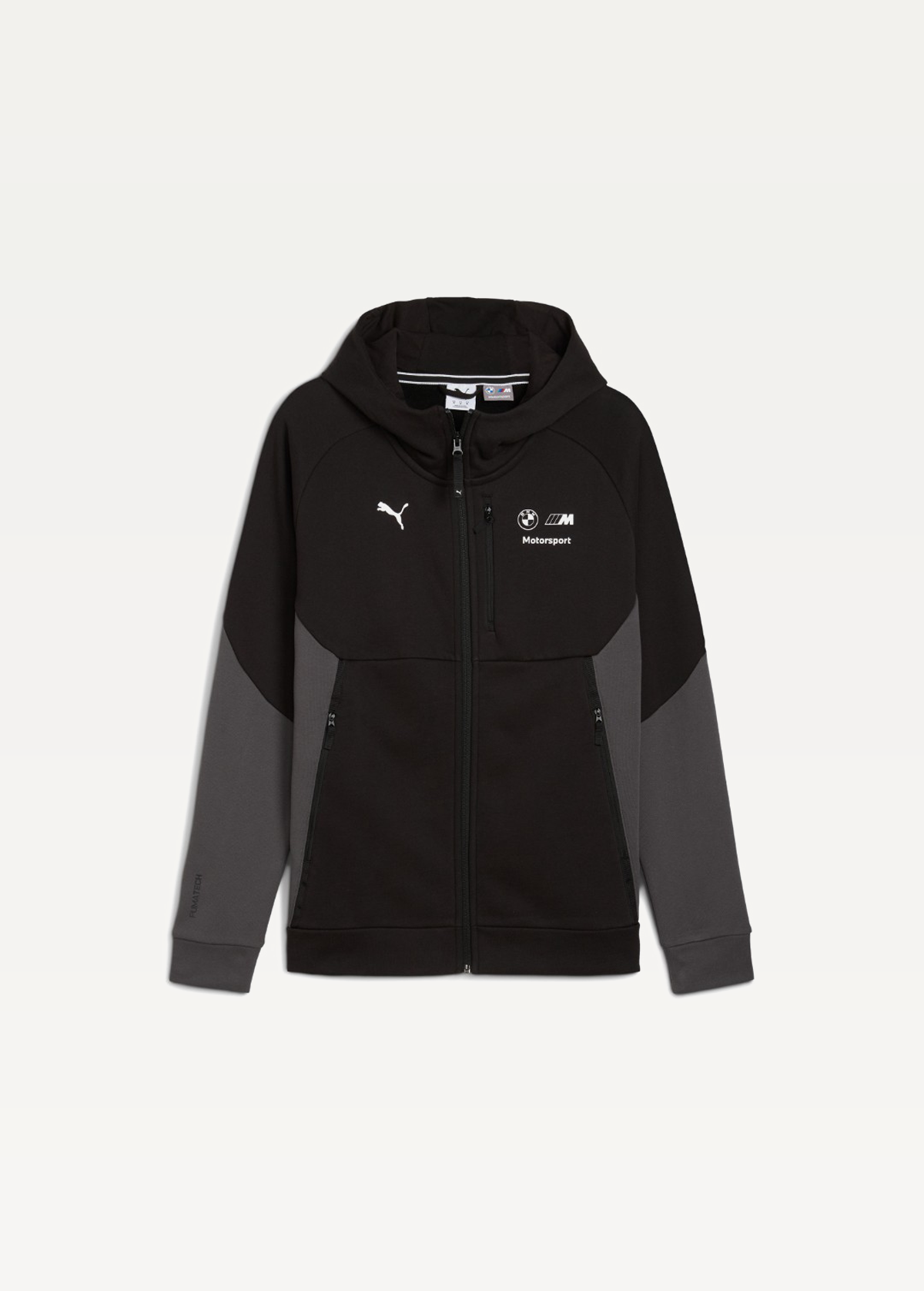 Худі чоловіче PUMA BMW MMS PUMATECH FZ Hoodie DK чорного кольору
