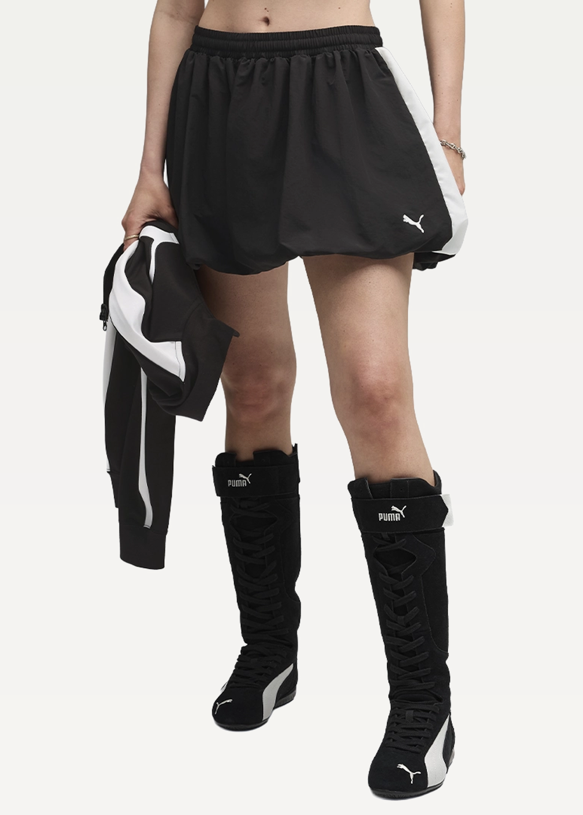 Юбка женская PUMA T7 Balloon Skirt черного цвета