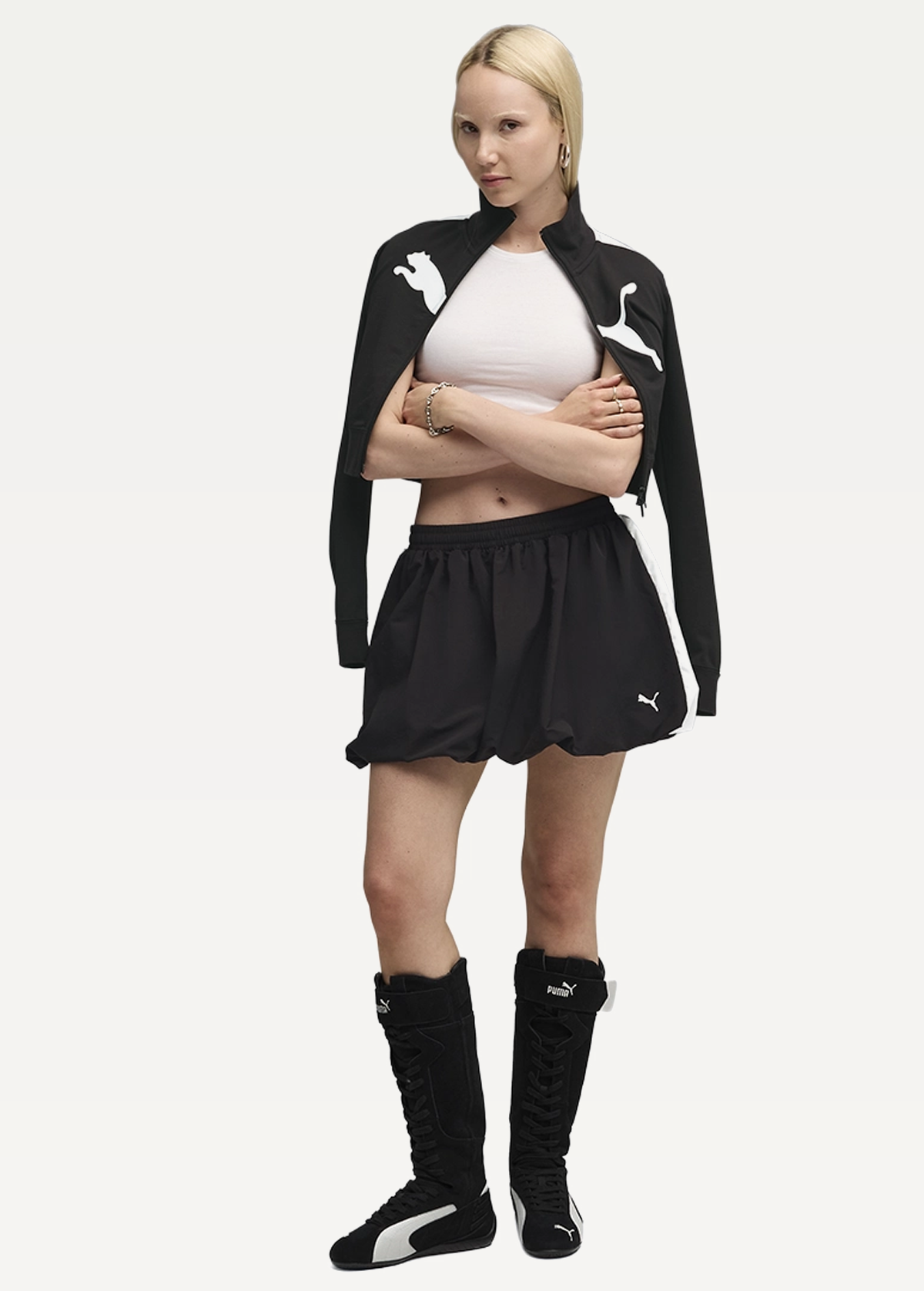 Юбка женская PUMA T7 Balloon Skirt черного цвета